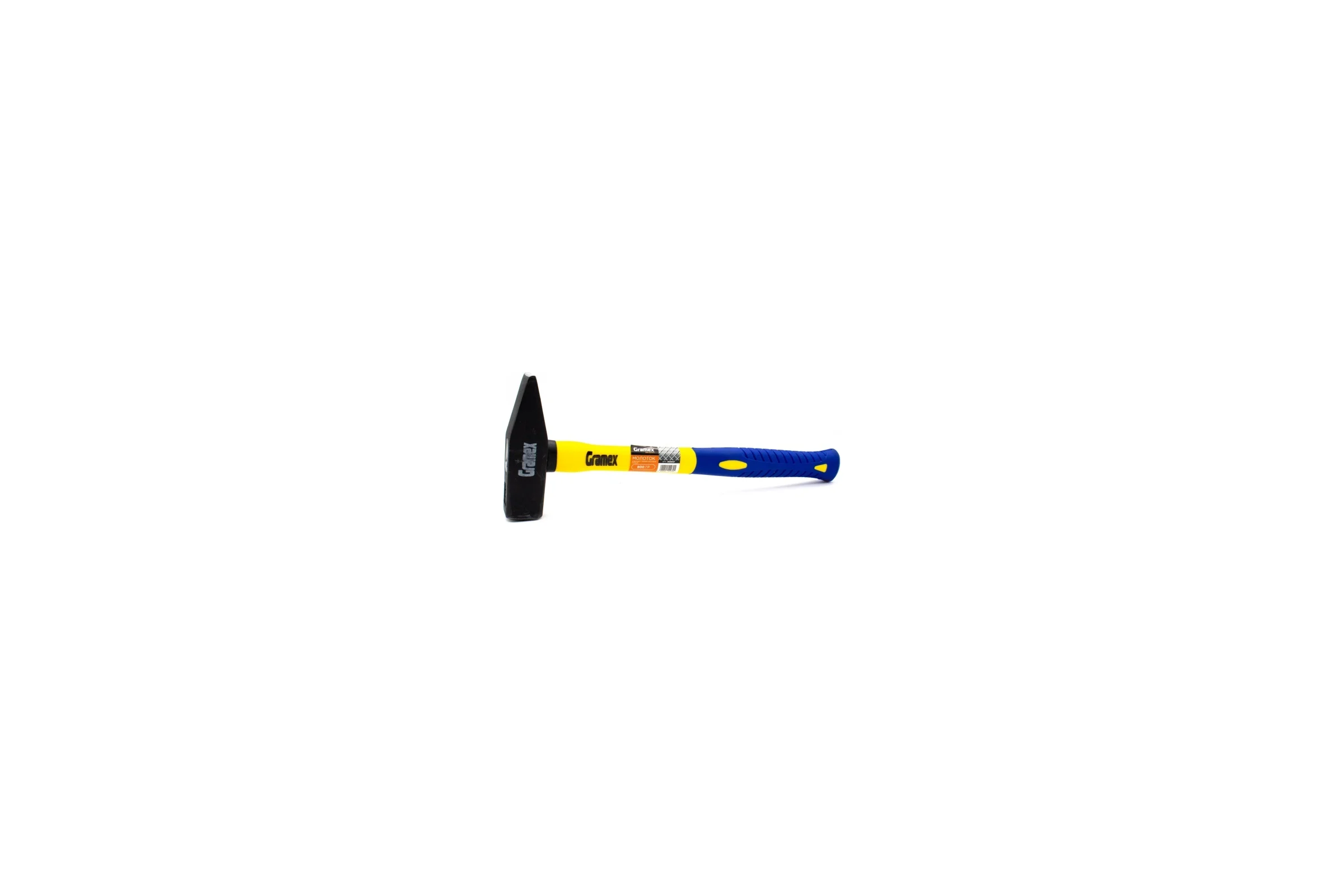 Молоток Gramex 800 г, с фибергласовой ручкой кованый (6/24) 005947
