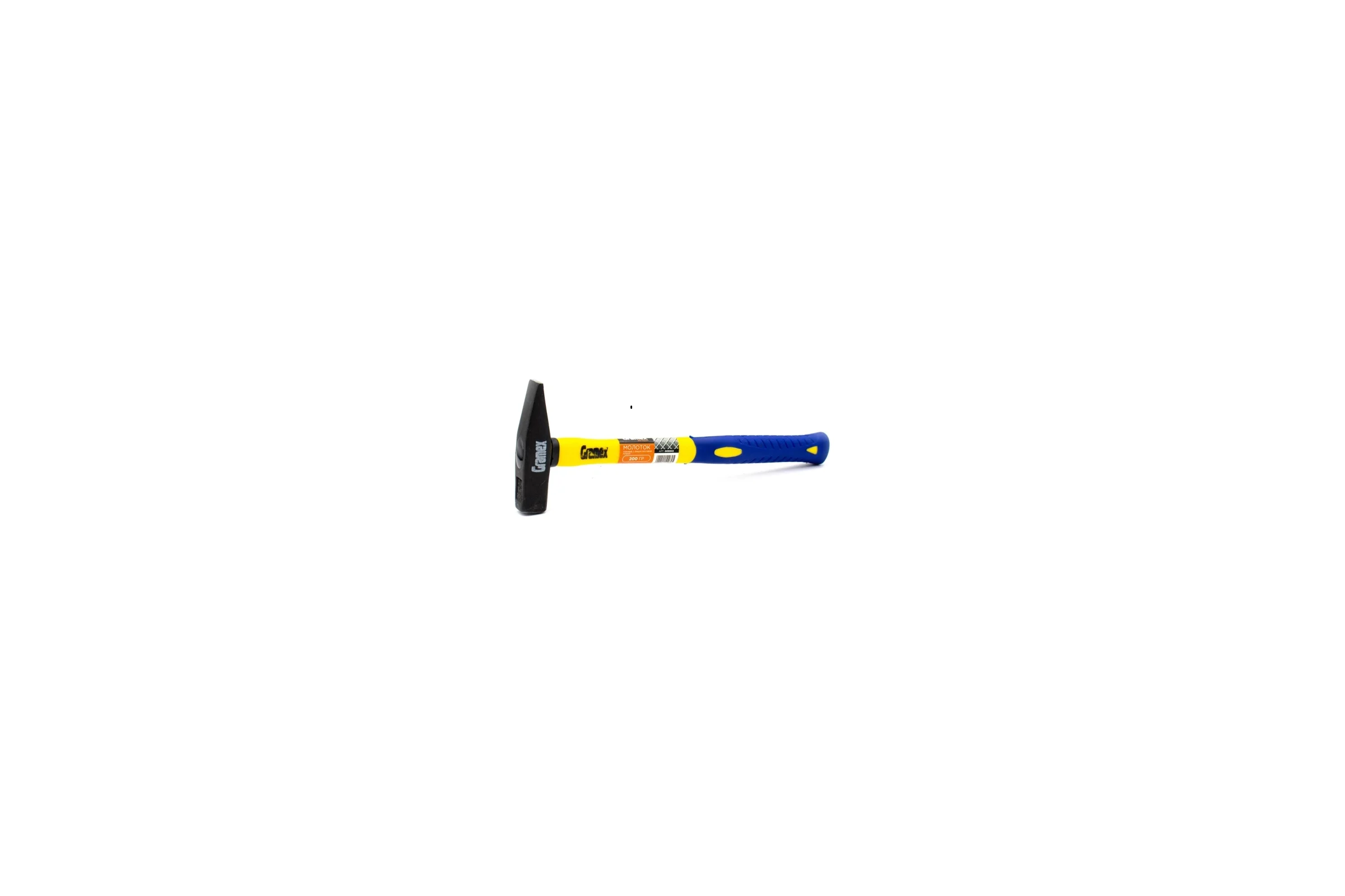 Молоток Gramex 200 г, с фибергласовой ручкой кованый (6/120) 005943