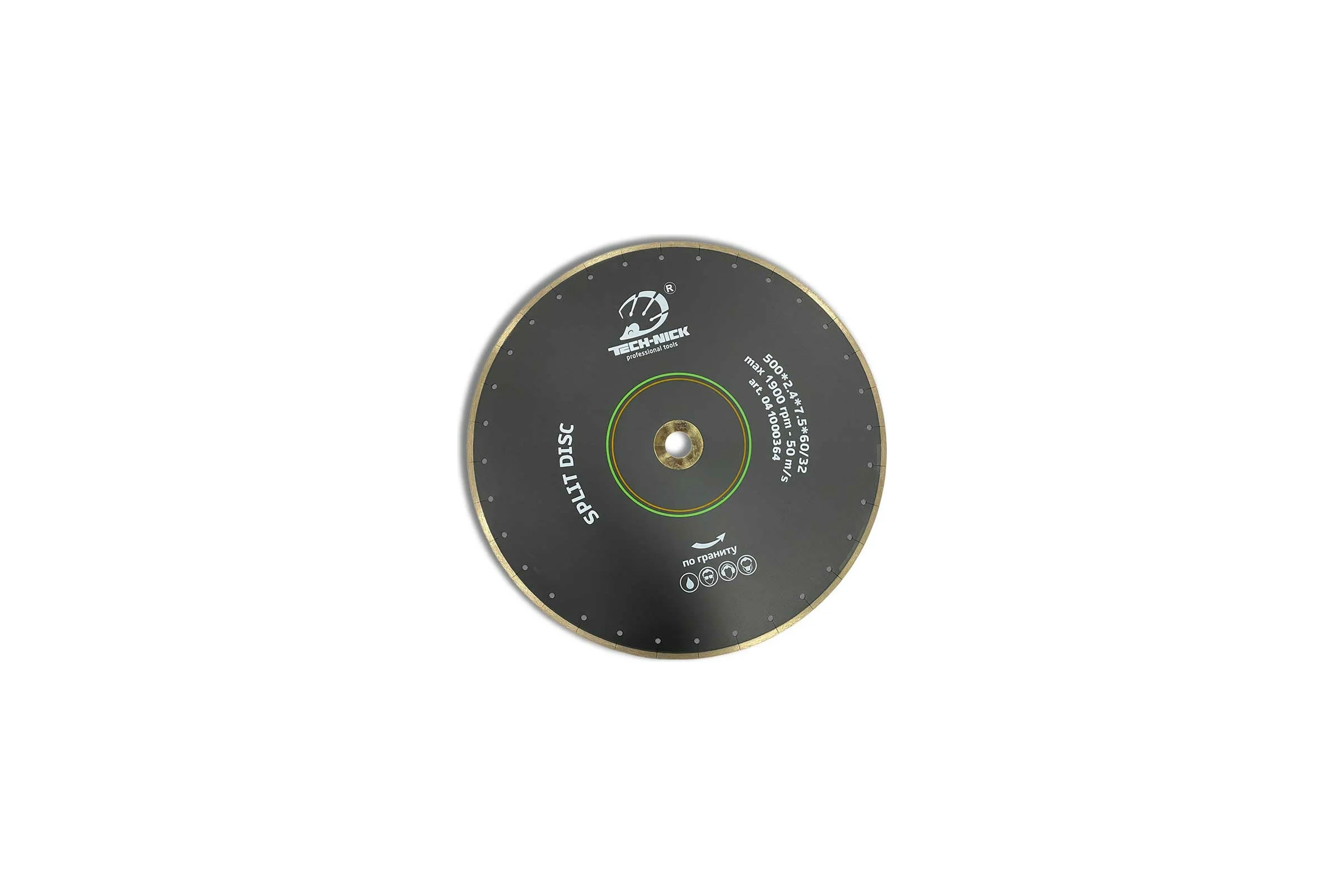 Диск алмазный сплошной по граниту SPLIT DISC (500х60/32 мм) TECH-NICK 041000364