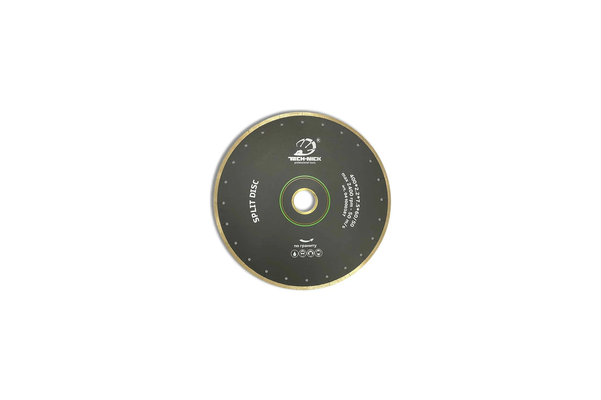 Диск алмазный сплошной по граниту SPLIT DISC (400х60/50 мм) TECH-NICK 041000387