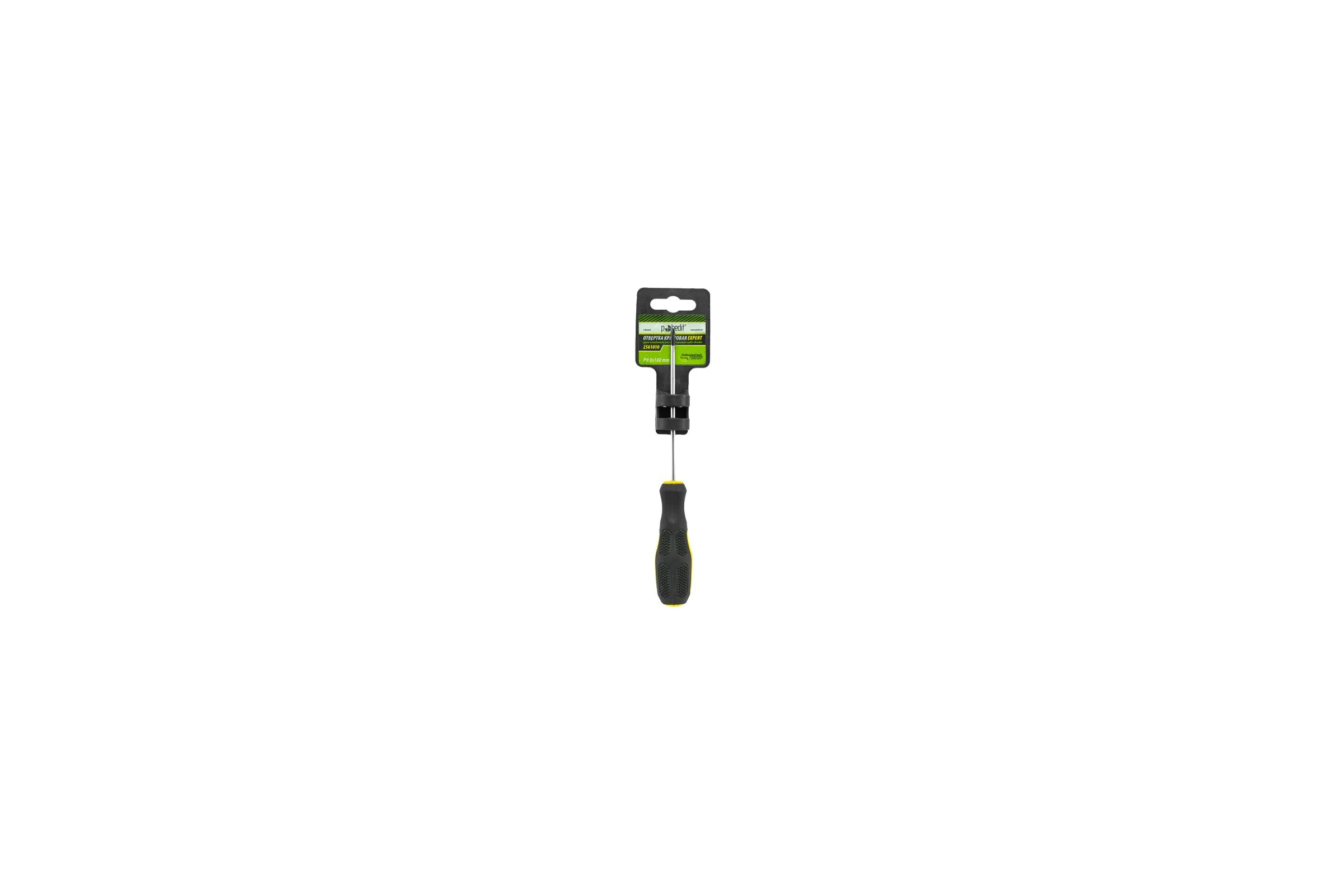 Отвертка крестовая Pobedit Expert Cr-V, PH0х100 мм 2561010