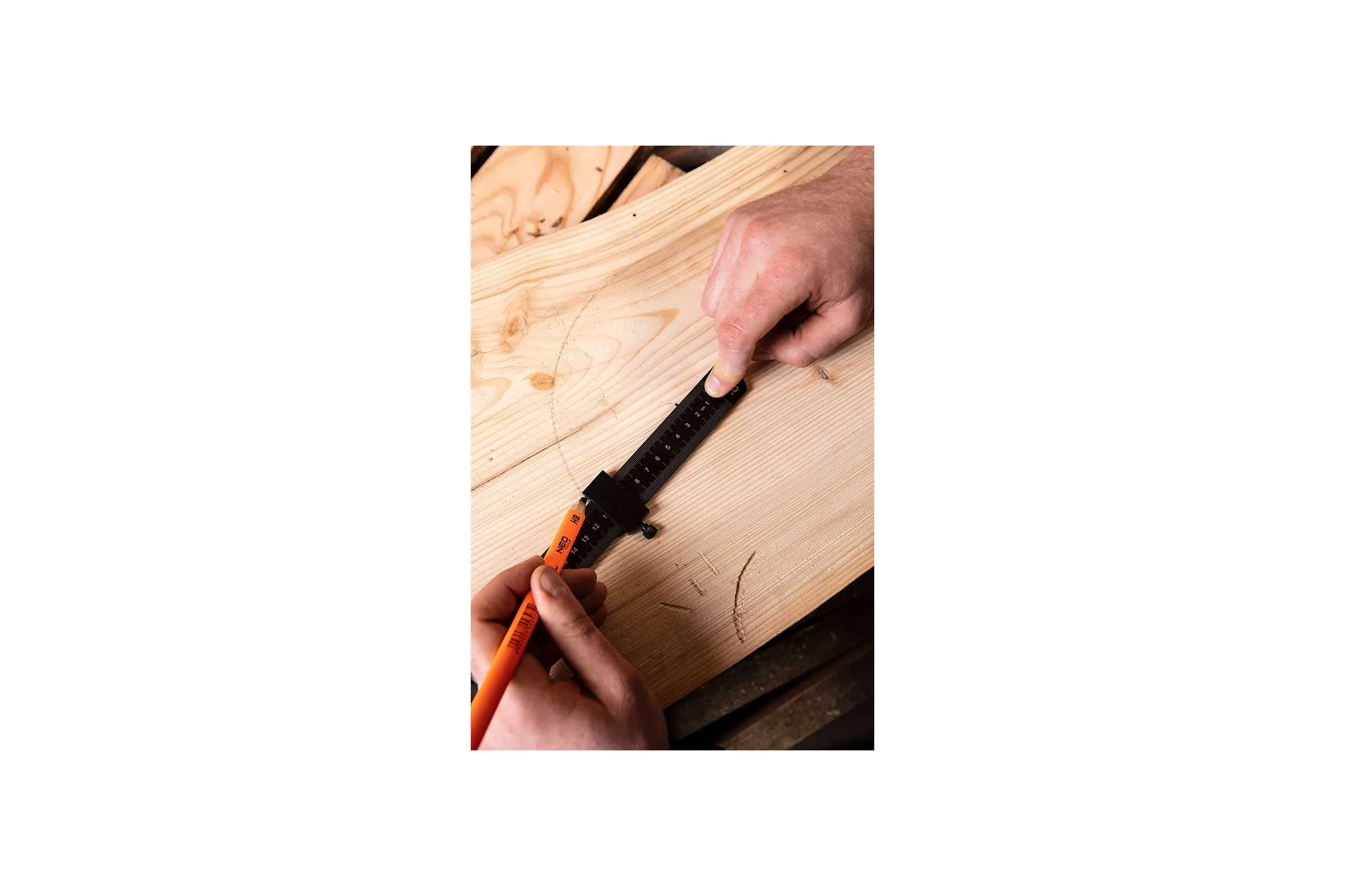 Линейка NEO TOOLS с блоком позиционирования, 30 см 72-200