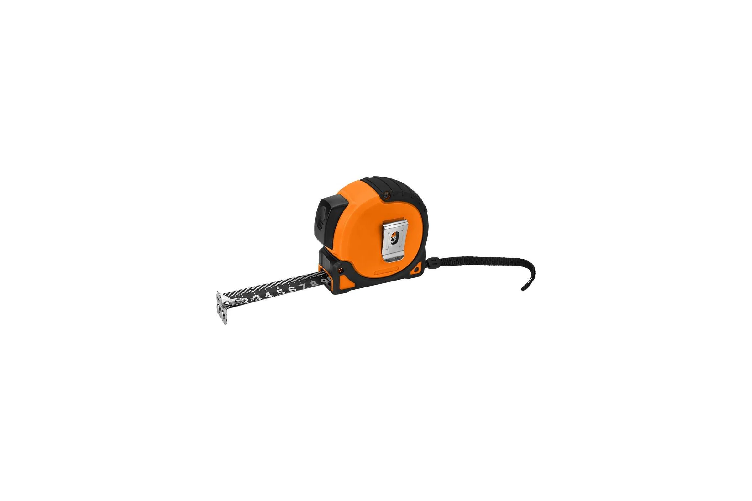 Стальная рулетка NEO TOOLS Super Black 5 м, 19 мм, автоблокировка, две кнопки остановки, магнит 67-242