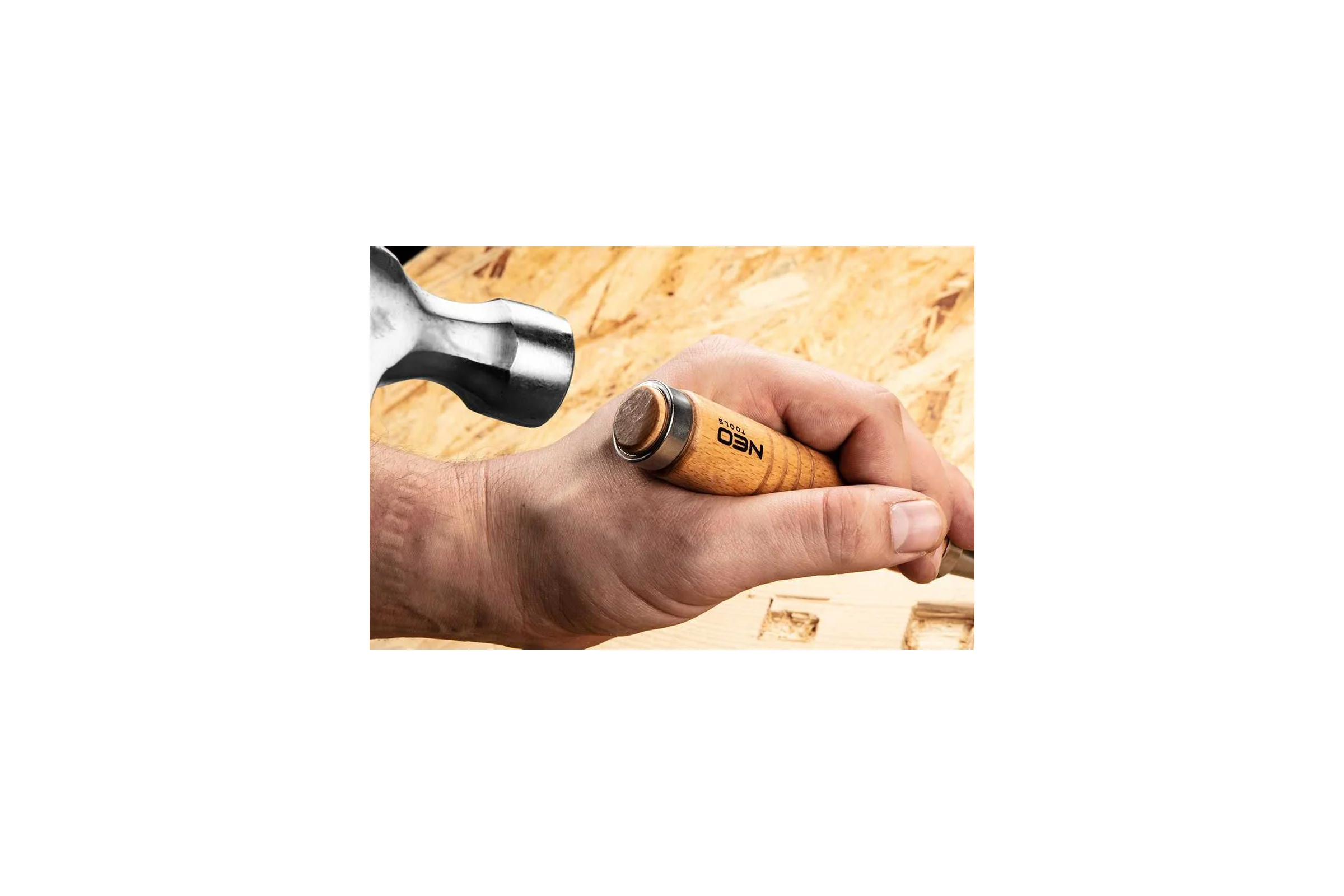 Зубило NEO TOOLS 32 мм, CRV, деревянная ручка 37-832