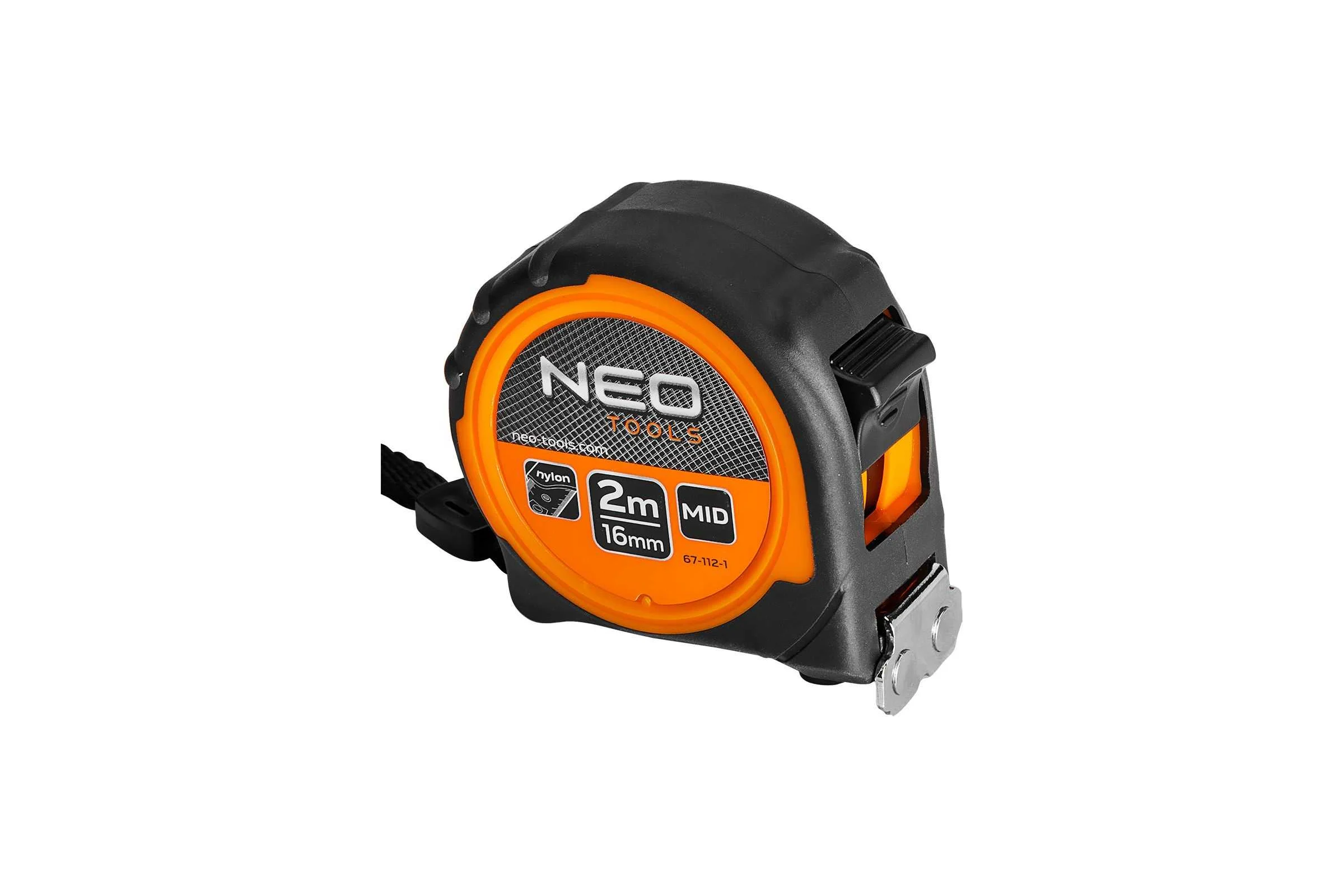Рулонная стальная рулетка NEO TOOLS 2 м, 16 мм, магнит 67-112-1