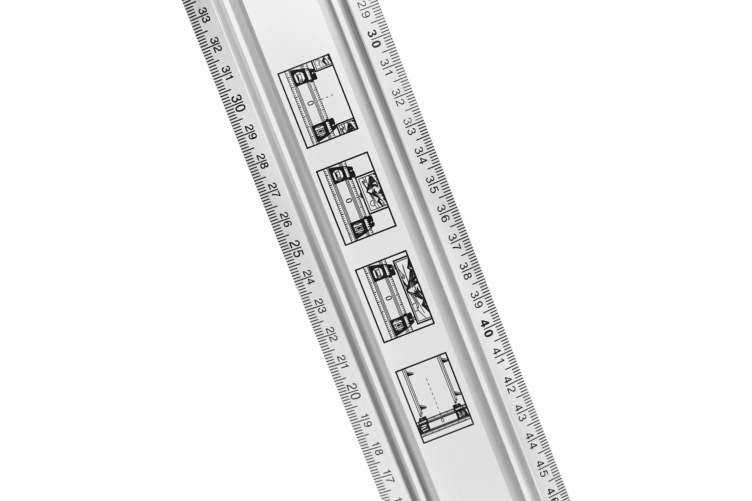 Линейка разметочная vertextools PROFI 100 см, ручка ABS, скользящие блоки с колбами 3046-18