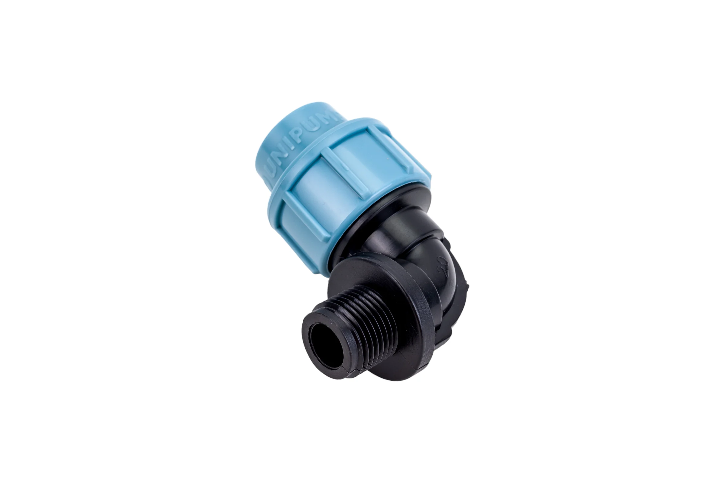 Отвод с наружной резьбой (90°; 20х1/2") Unipump 66258