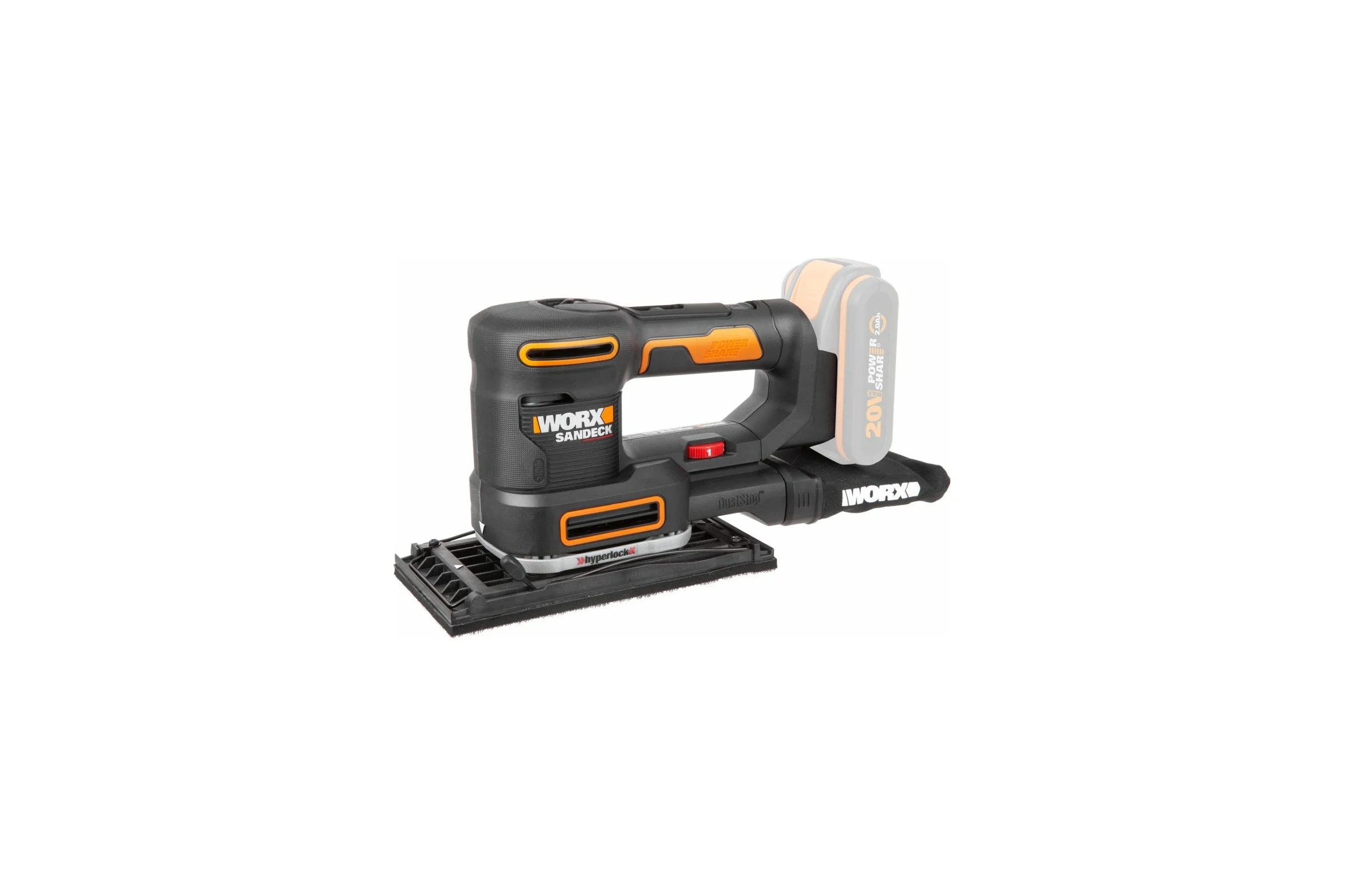 Аккумуляторная виброшлифмашина WORX WX820.9