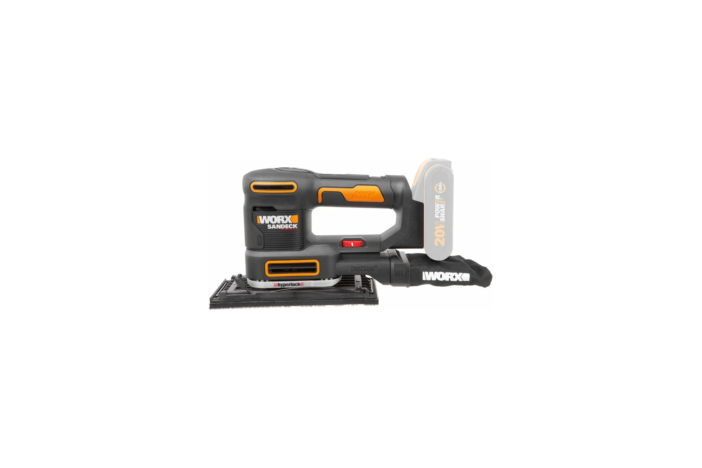 Аккумуляторная виброшлифмашина WORX WX820.9