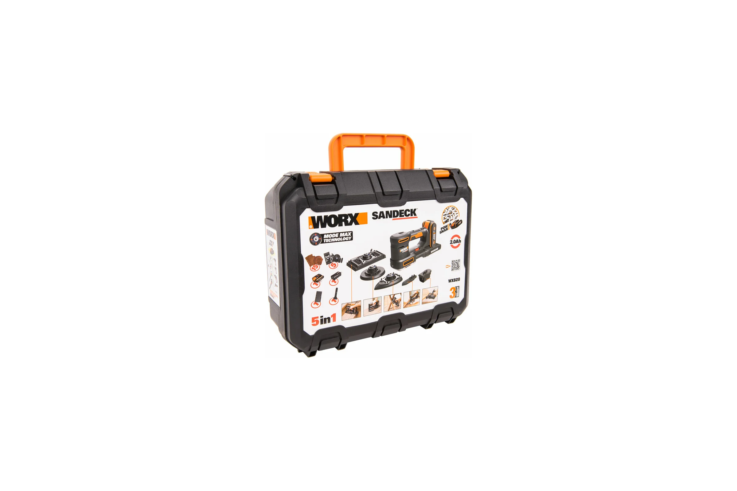 Аккумуляторная виброшлифмашина WORX WX820