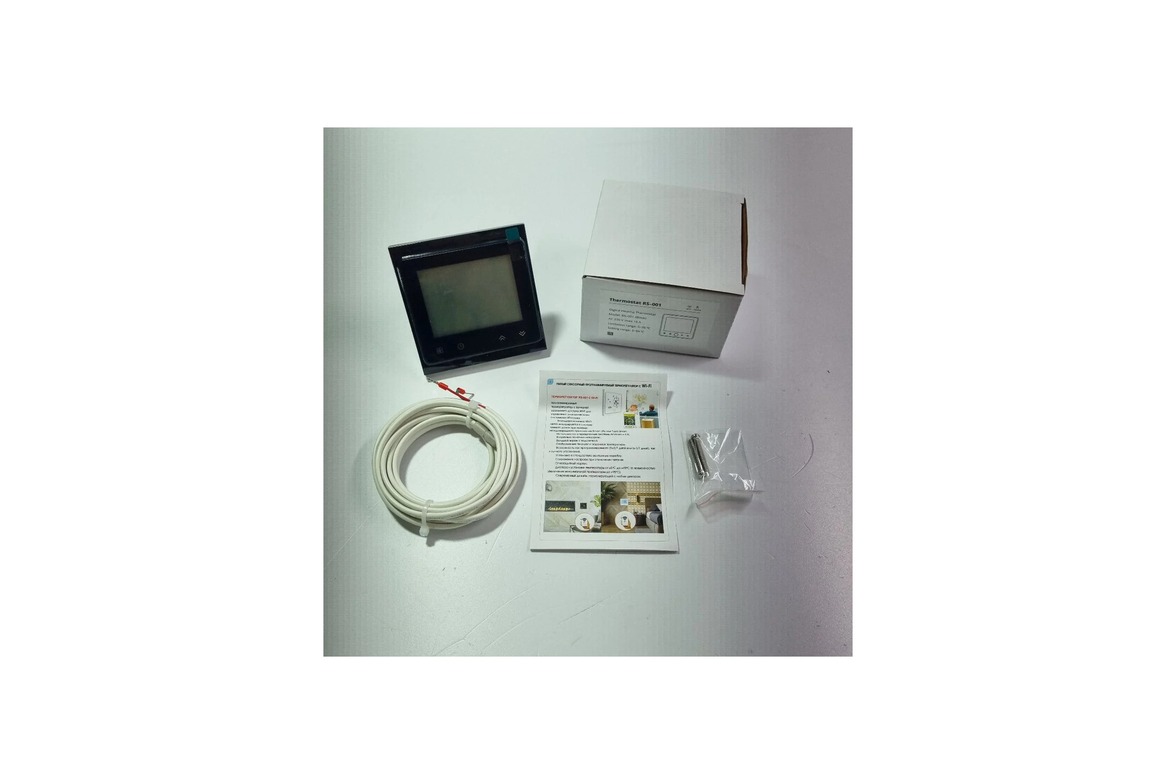 Терморегулятор Грейка RS-001 Wi-Fi черный 02001