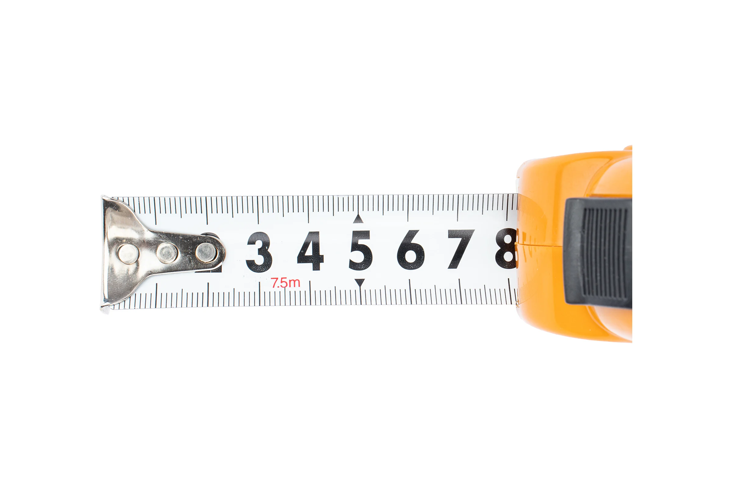 Рулетка Gramex 7,5м х 25мм, 2 фиксатора (6/60) 005850