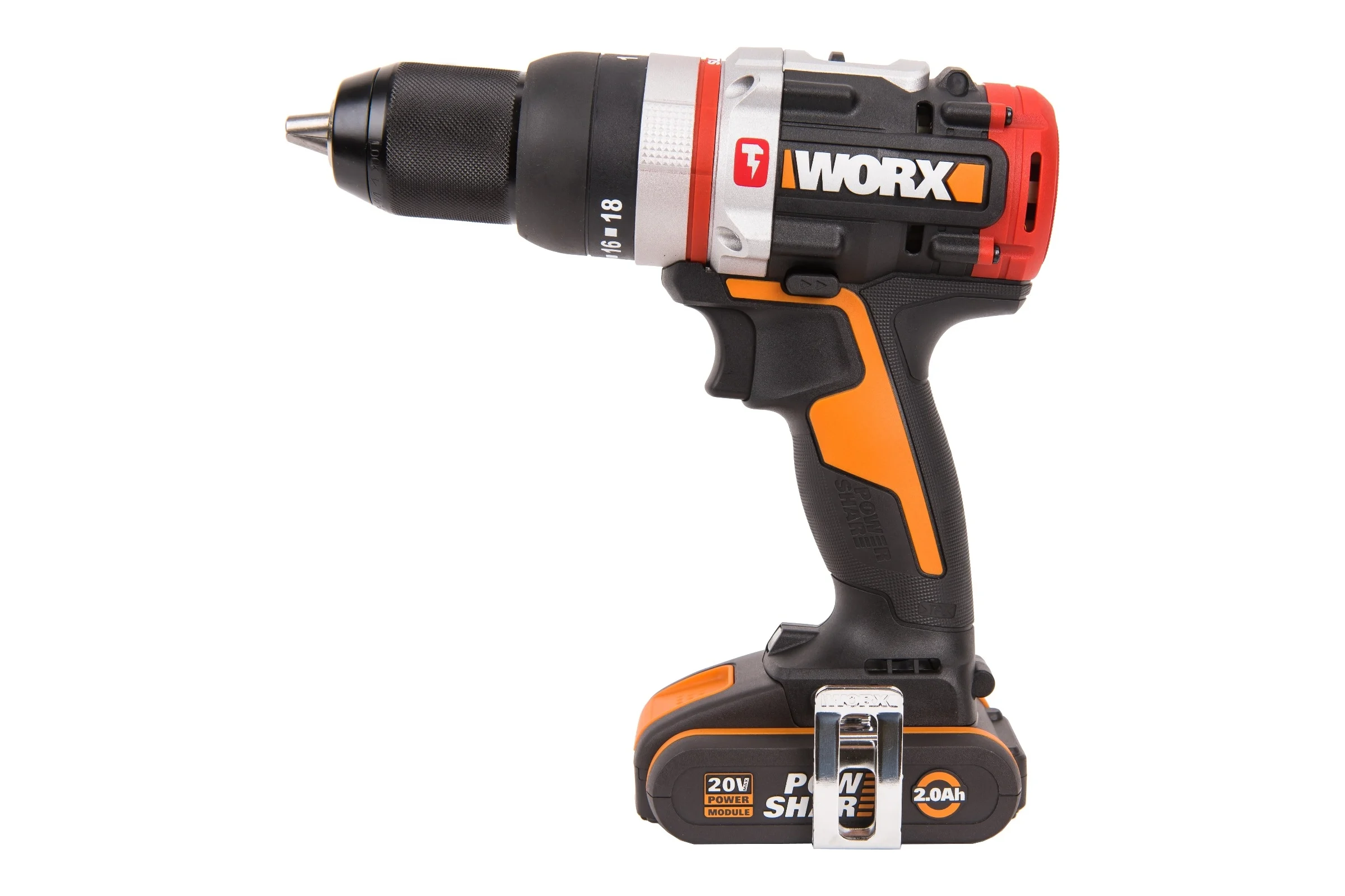 Аккумуляторная бесщеточная ударная дрель-шуруповерт WORX WX354