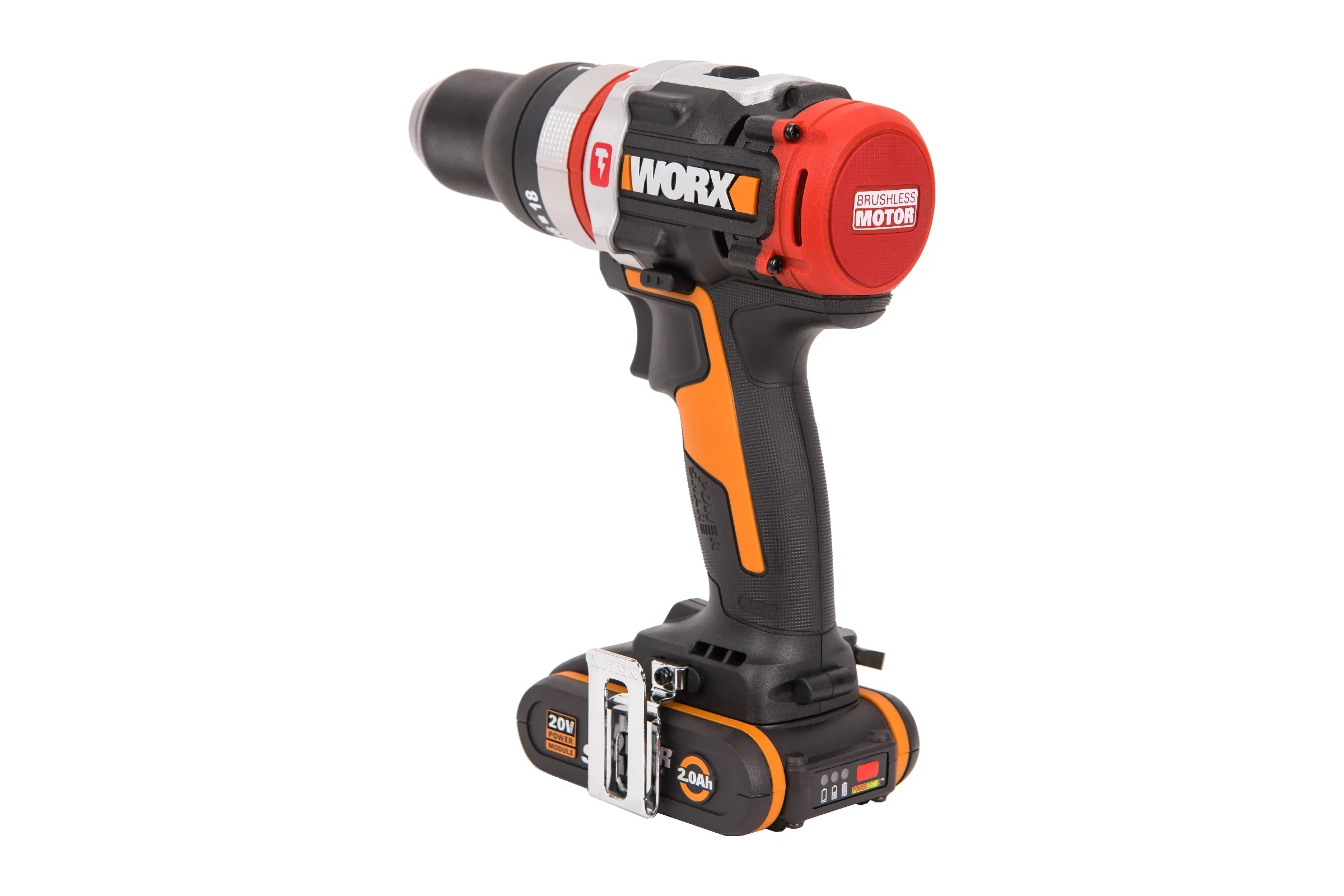 Аккумуляторная бесщеточная ударная дрель-шуруповерт WORX WX354