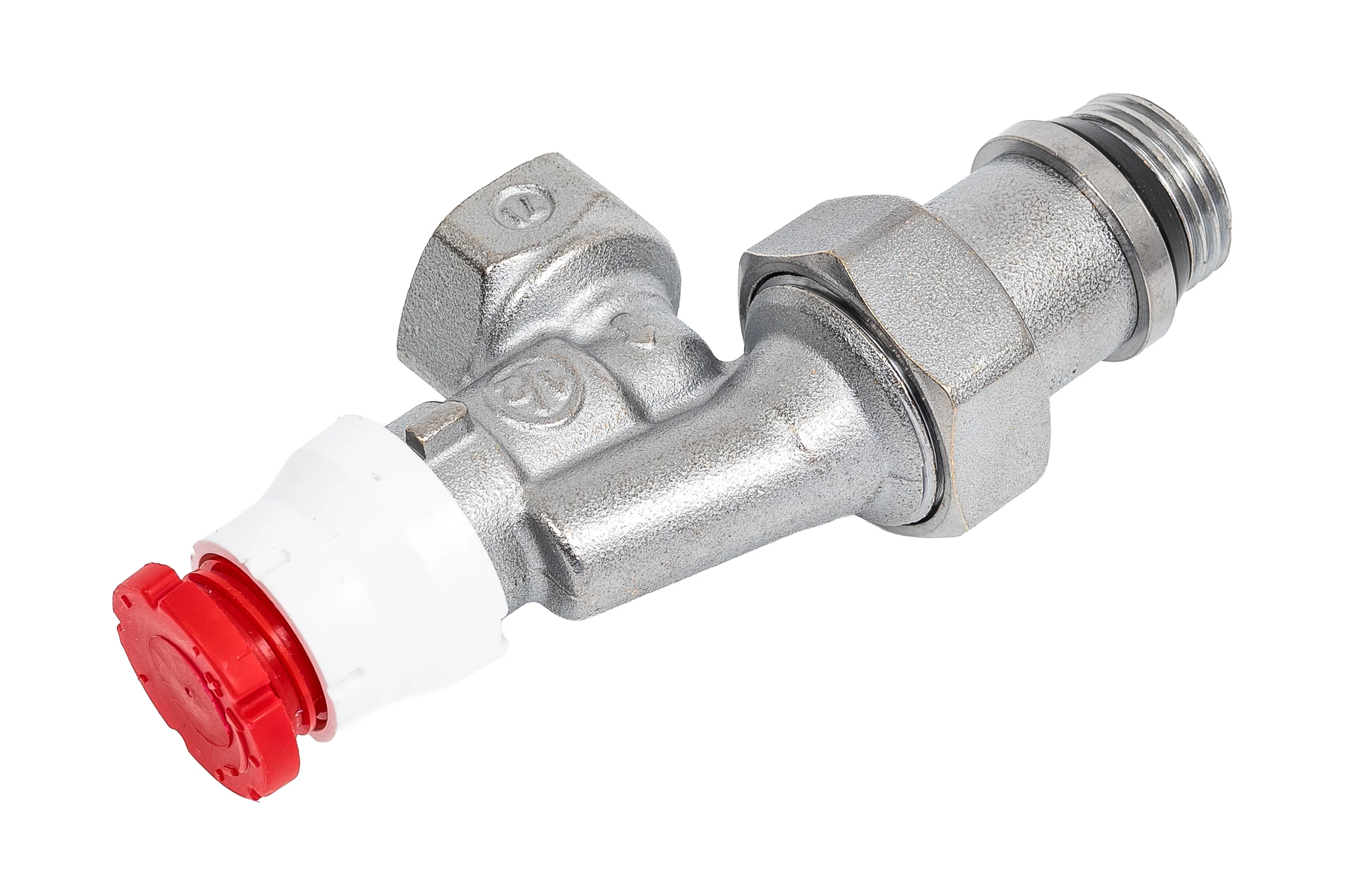 Угловой осевой термостатический клапан GEKON 1/2"ВР GK 7625 12