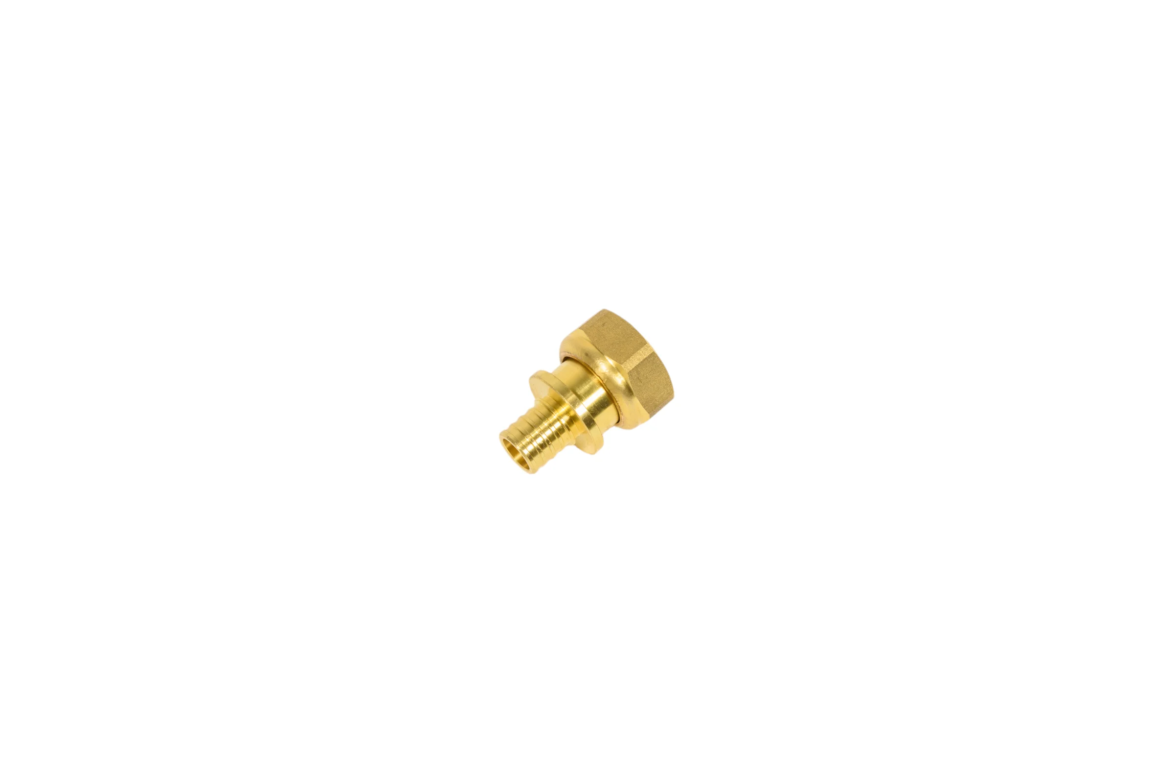 Аксиальная комбинированная муфта  с накидной гайкой PROEXPERT ВР 16x3/4" латунь AMKNG1634G