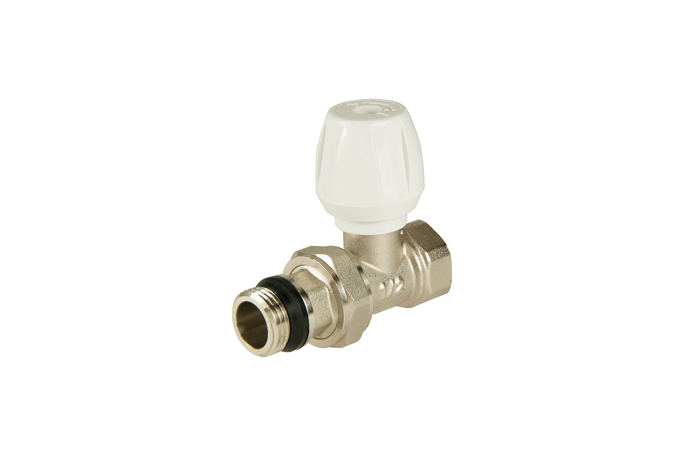 Регулирующий клапан для радиатора СТМ ручной прямой  (с уплотнительным кольцом) 1/2" CTM ТЕРМО CARSVHS12