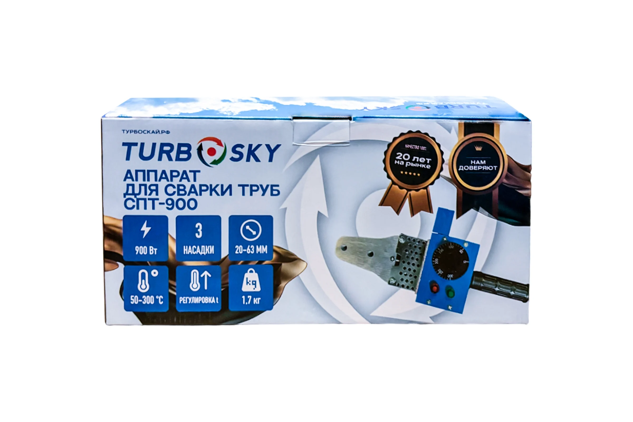 Аппарат для сварки пластиковых труб Turbosky СПТ-900 396