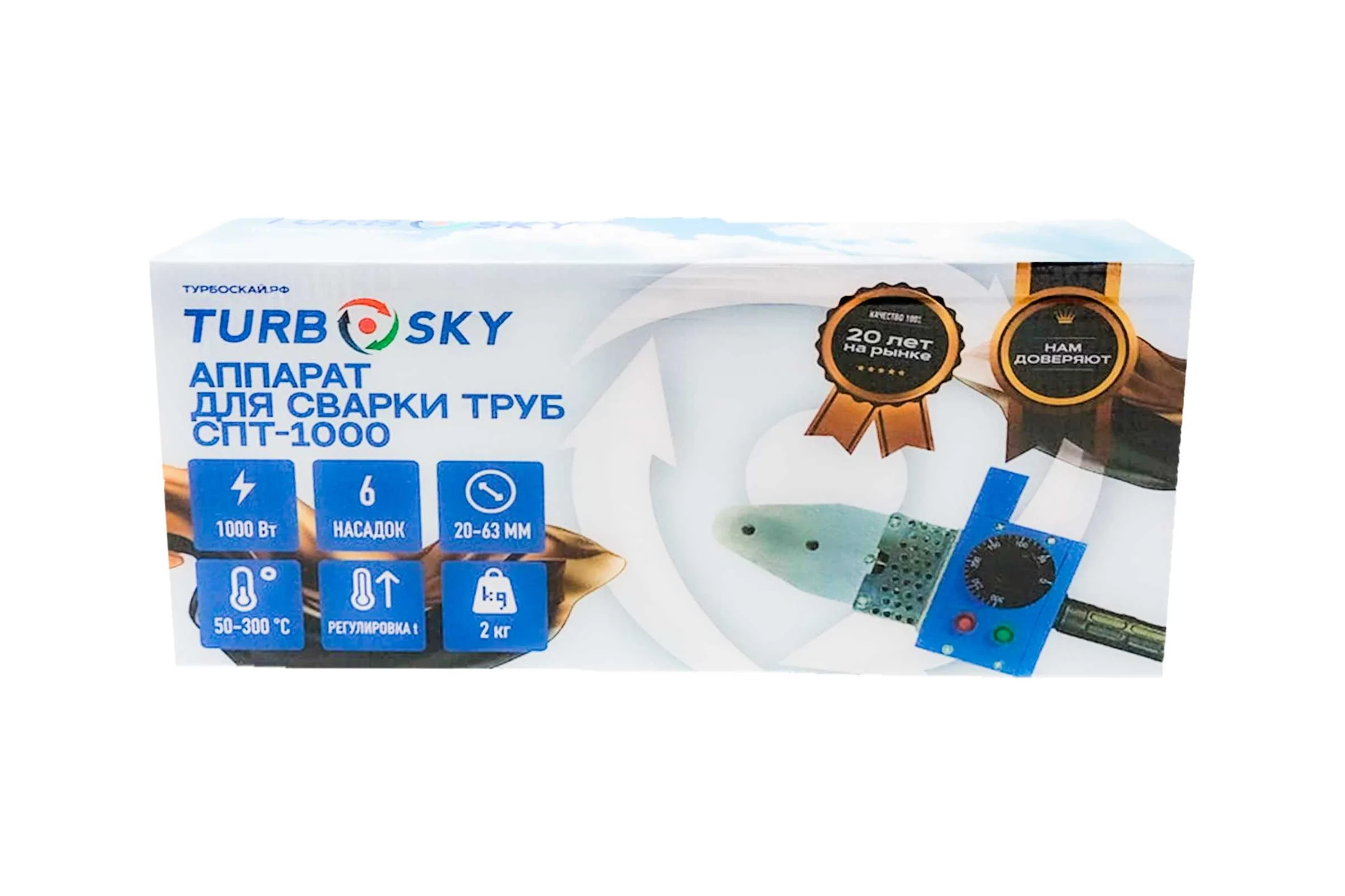 Аппарат для сварки пластиковых труб Turbosky СПТ-1000 395