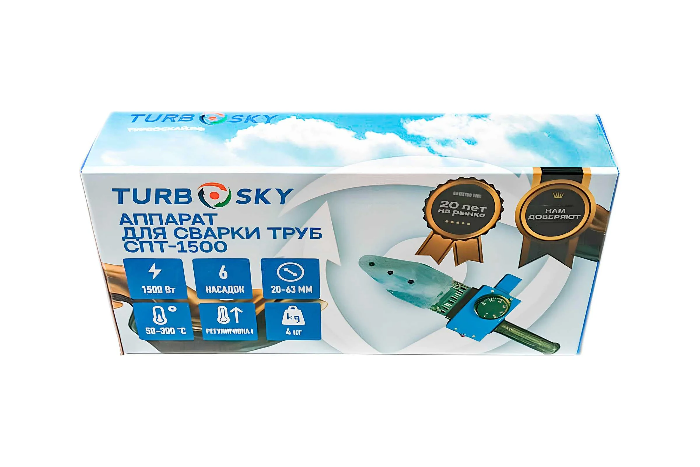 Аппарат для сварки пластиковых труб Turbosky СПТ-1500 393