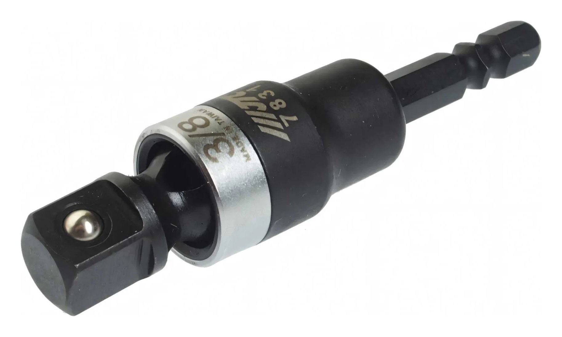 Адаптер карданный под шуруповерт JTC 1/4", квадрат 3/8" 7831 849004