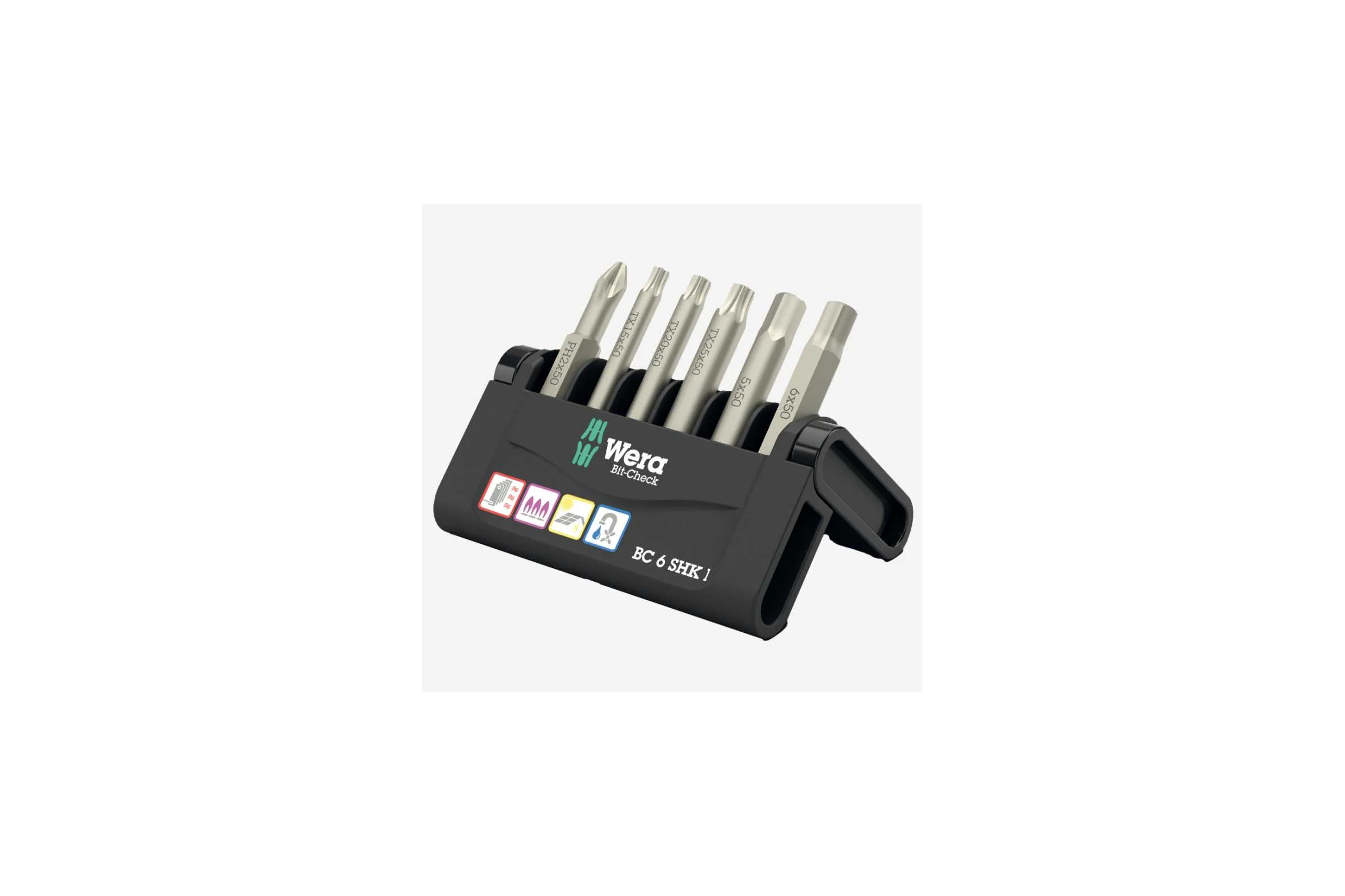 Биты ZIRA Bit-Check 6 SHK 1 SB 6 предметов WERA WE-073631