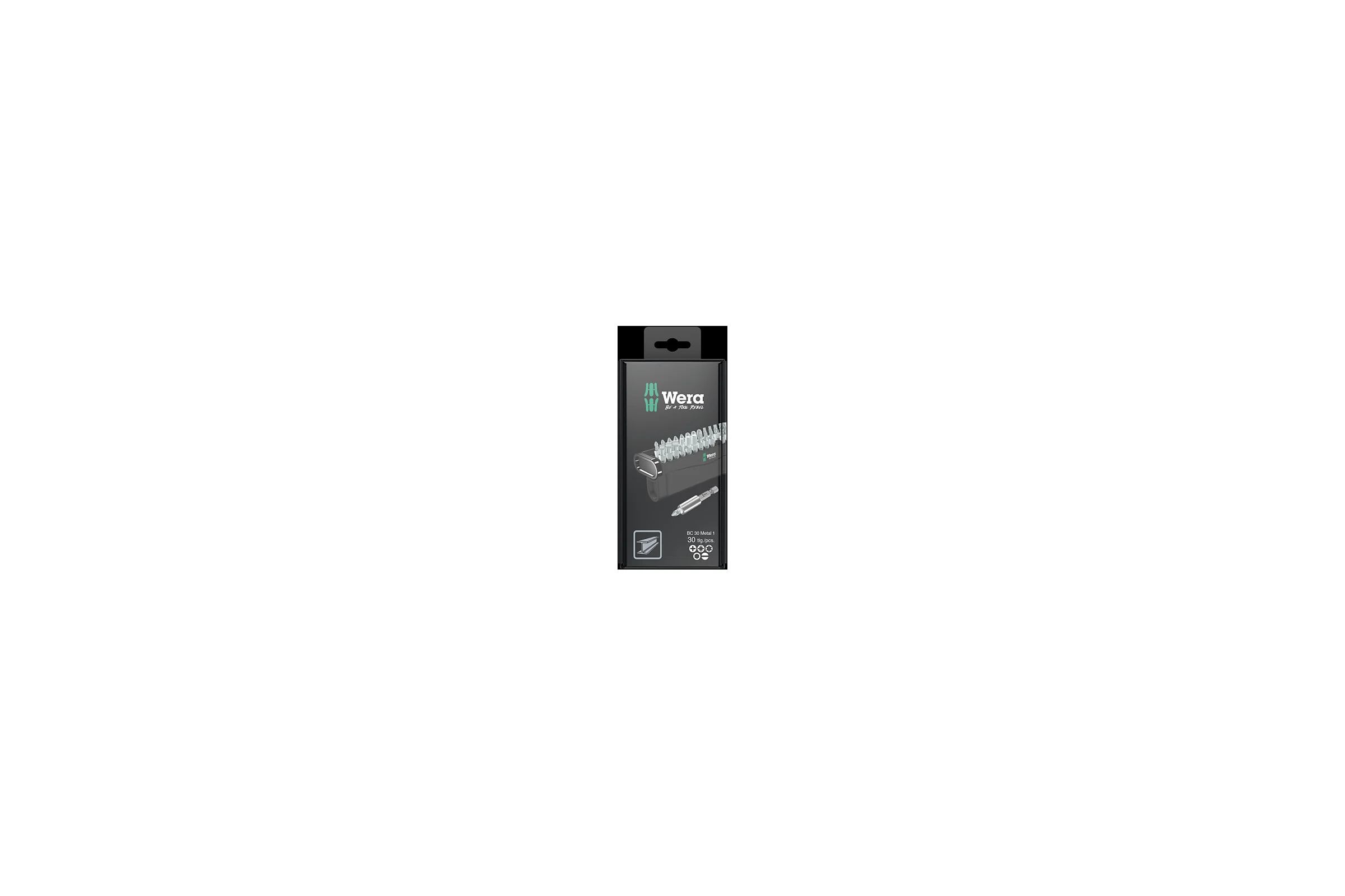 Биты Bit-Check 30 Metal 1 SB, 30 предметов WERA WE-057440
