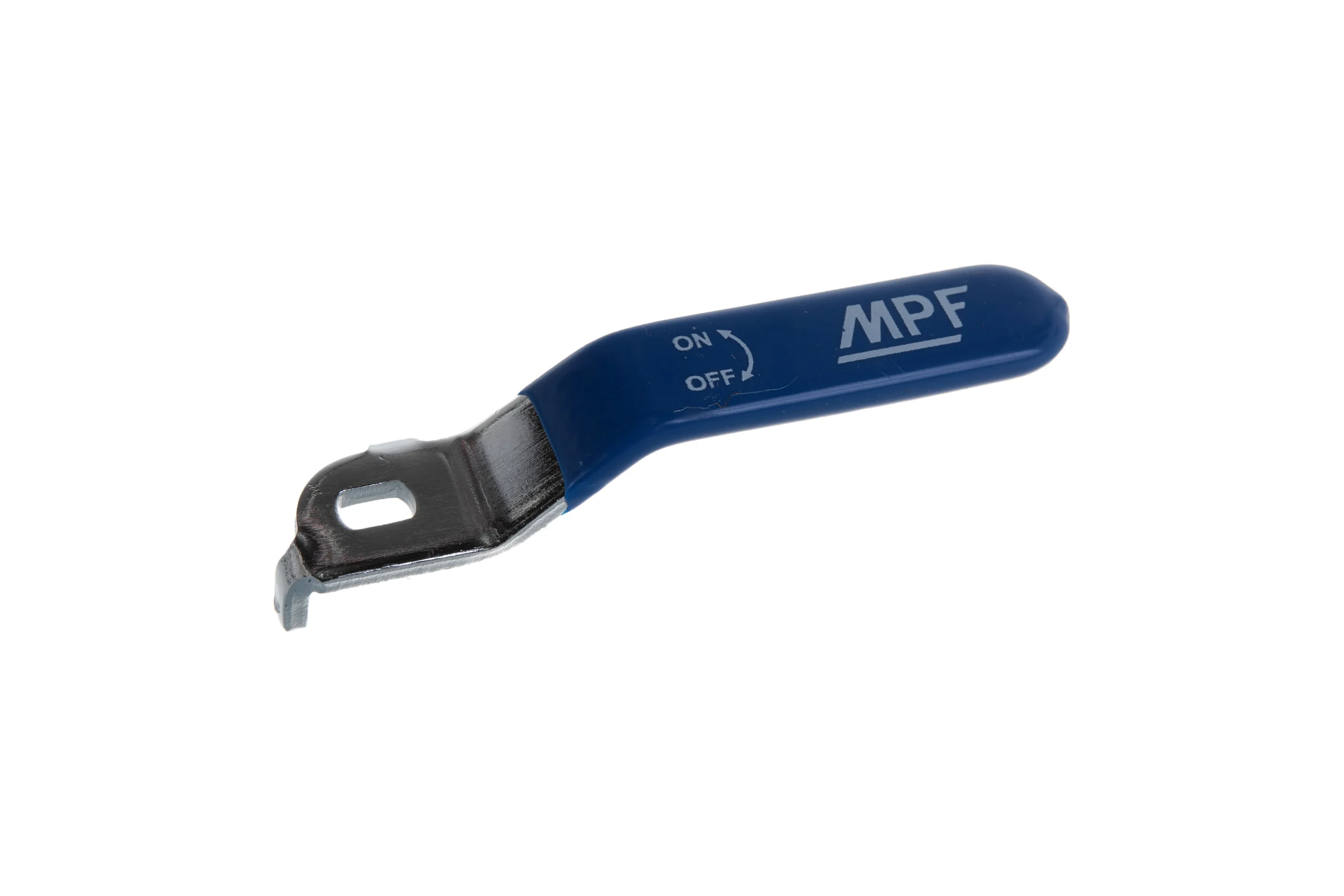 Ручка для шарового крана MPF длинная, усиленная, для крана, 1/2" - 3/4", прорезиненная СИНЯЯ, MP-У ИС.131177