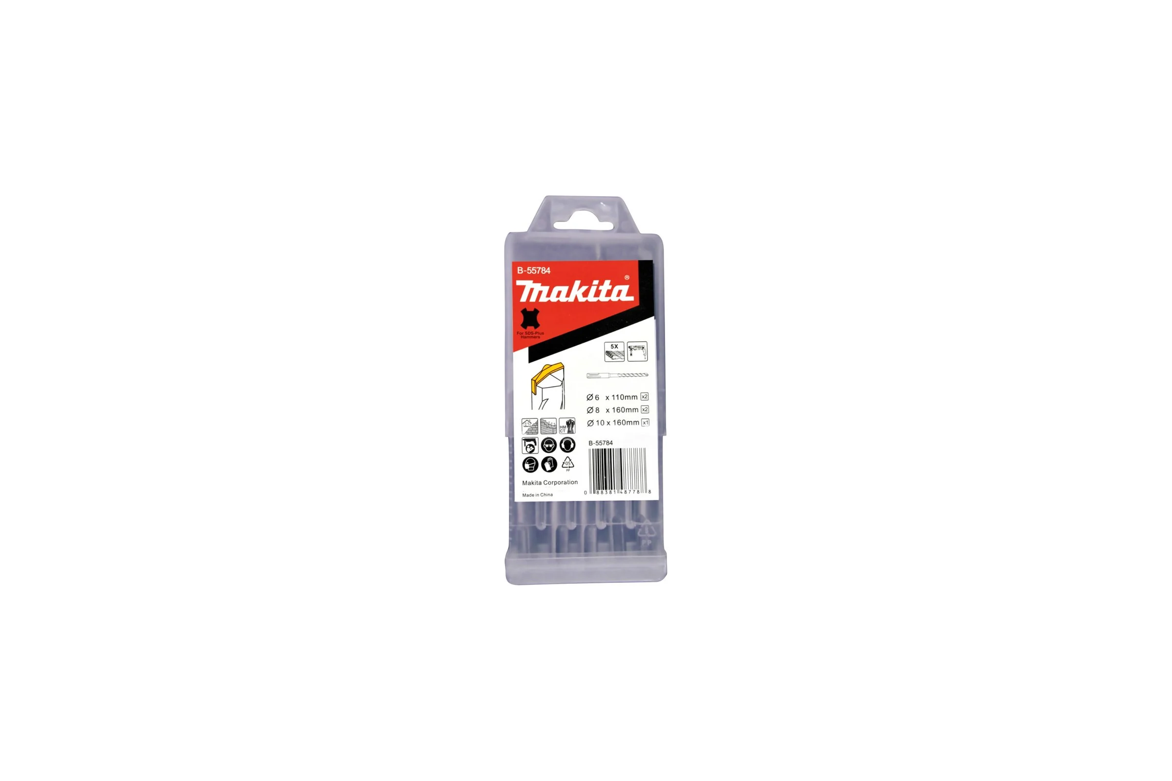 Набор буров SDS-Plus Centering tip 5 шт Makita B-55784