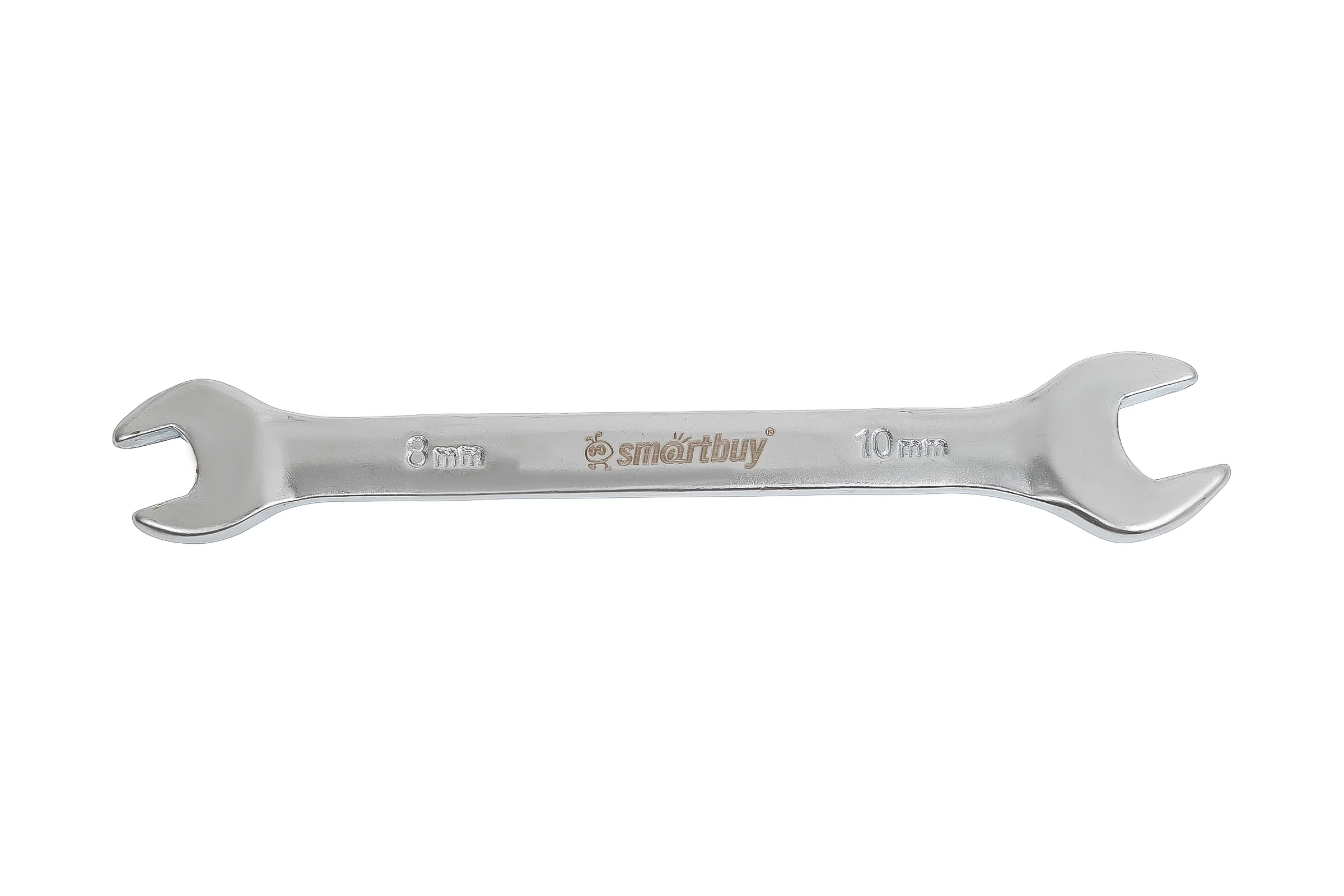 Ключ рожковый Smartbuy на 8 мм, 10 мм, хромированный, 40X, tools/600 SBT-UWS-8-10p1