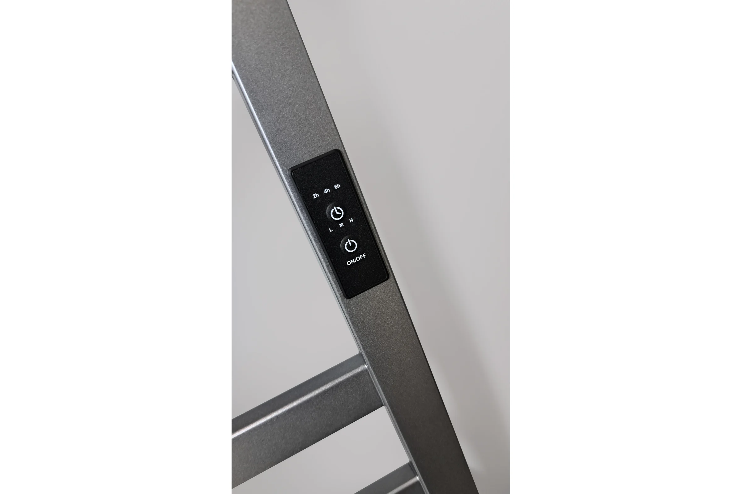 Электрический полотенцесушитель INDIGO Oktava Slim 3 (electro) 80/50, таймер, скрытый монтаж, униерсальное подключение R/L, Graphite Metallic LСLOKS3E80-50GFMRt