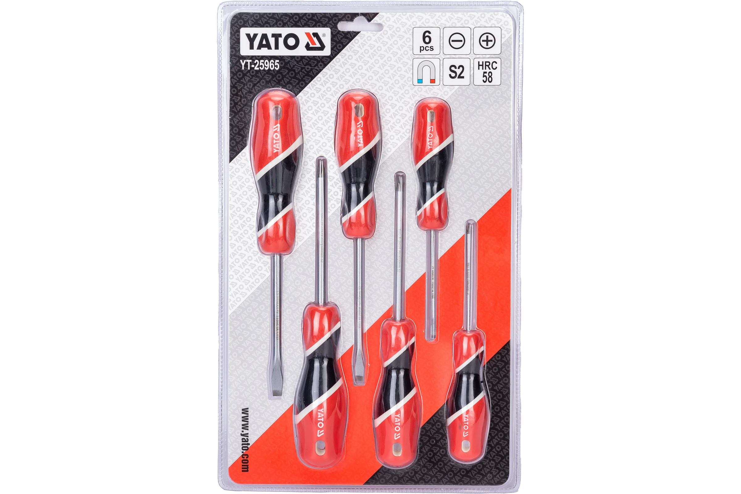 Набор отверток 6 предметов YATO YT-25965