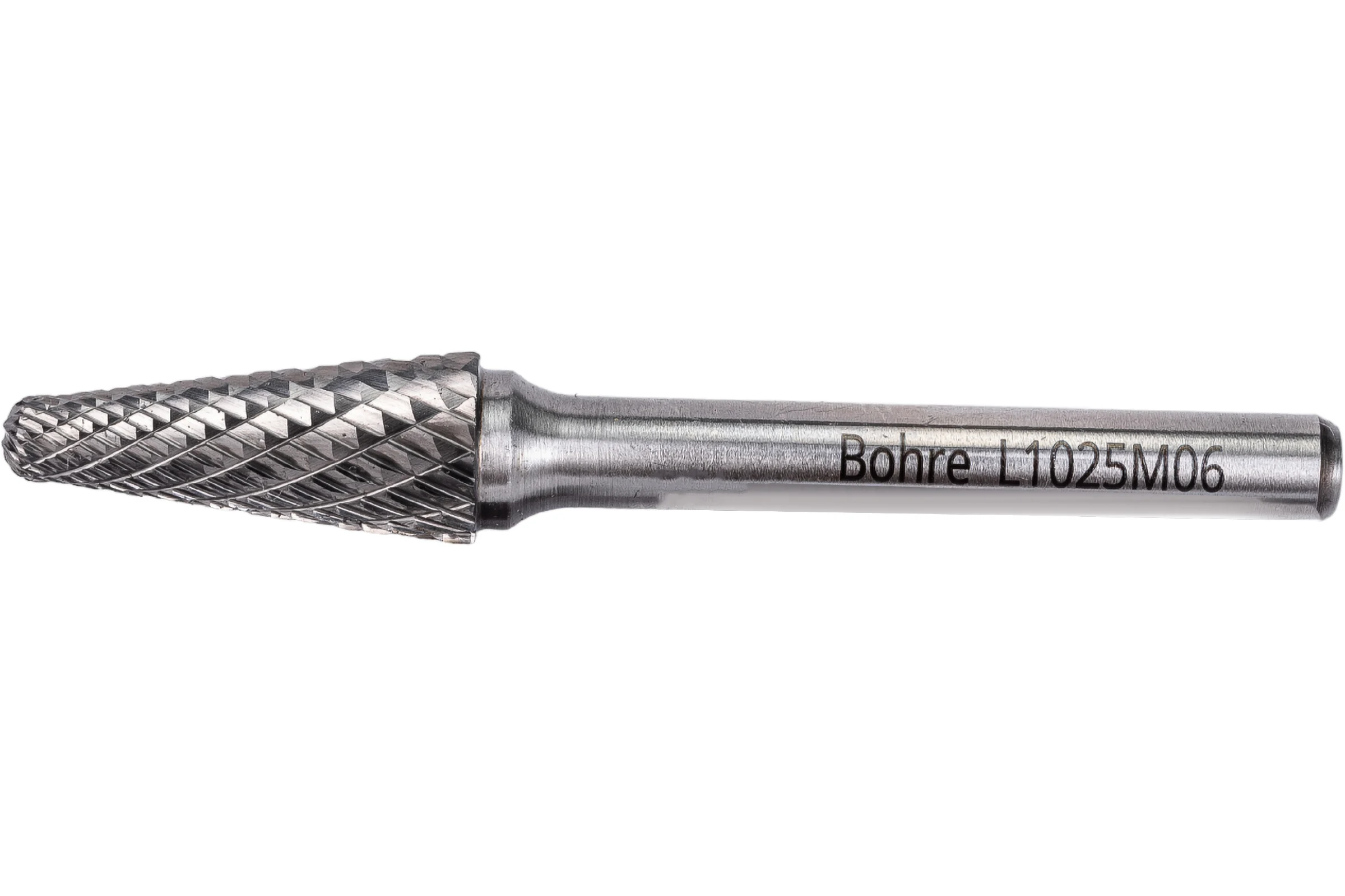 Борфреза твердосплавная Bohre коническая с закругленным концом, тип L 10-25-М-06-L70 КБ001463