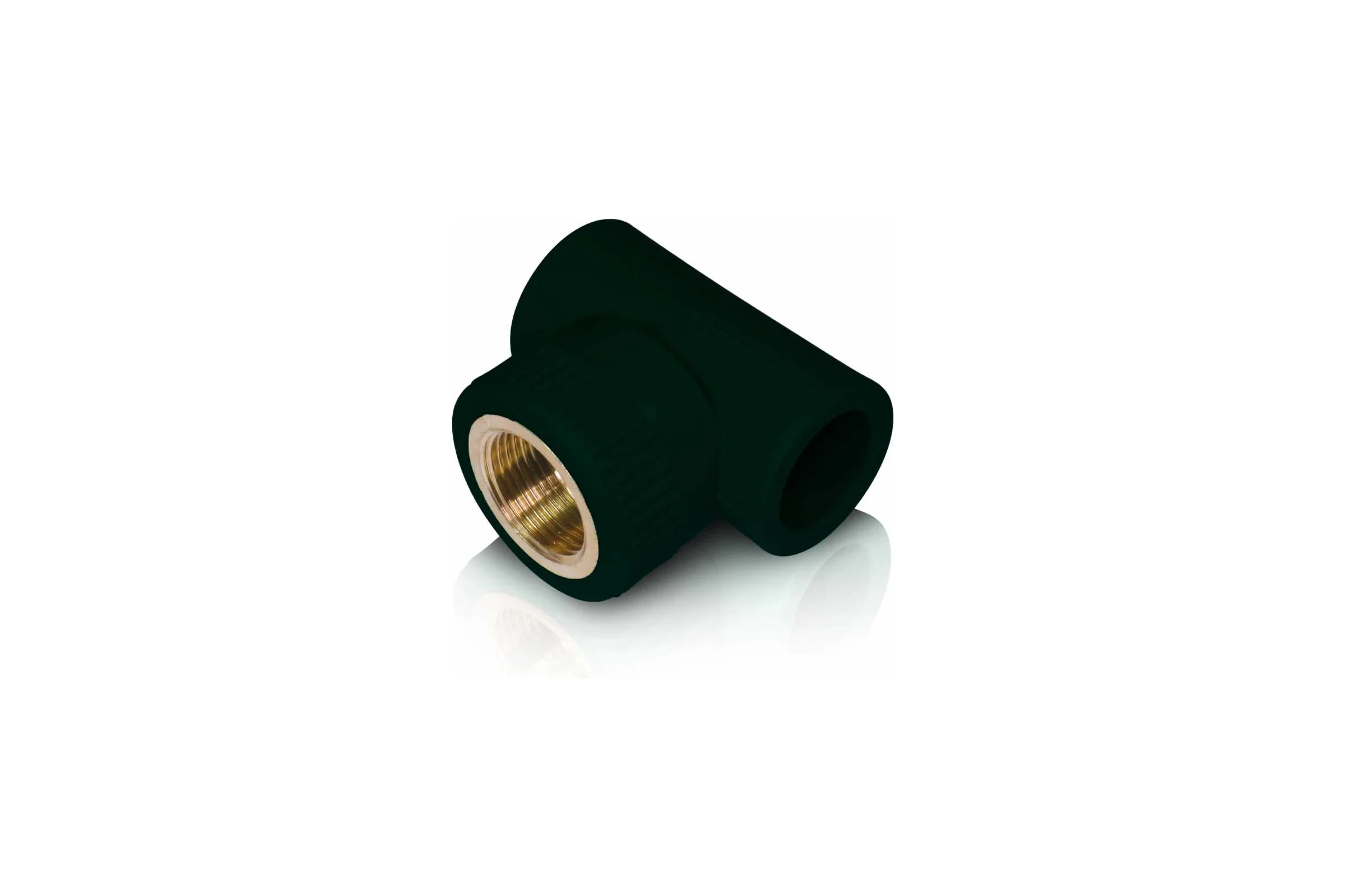 Тройник комбинированный Blue Ocean UV-pro Black с внутренней резьбой, 20x1/2", черный, с защитой от ультрафиолета PPRF/ITT-UV(Bk)-20x1/2"