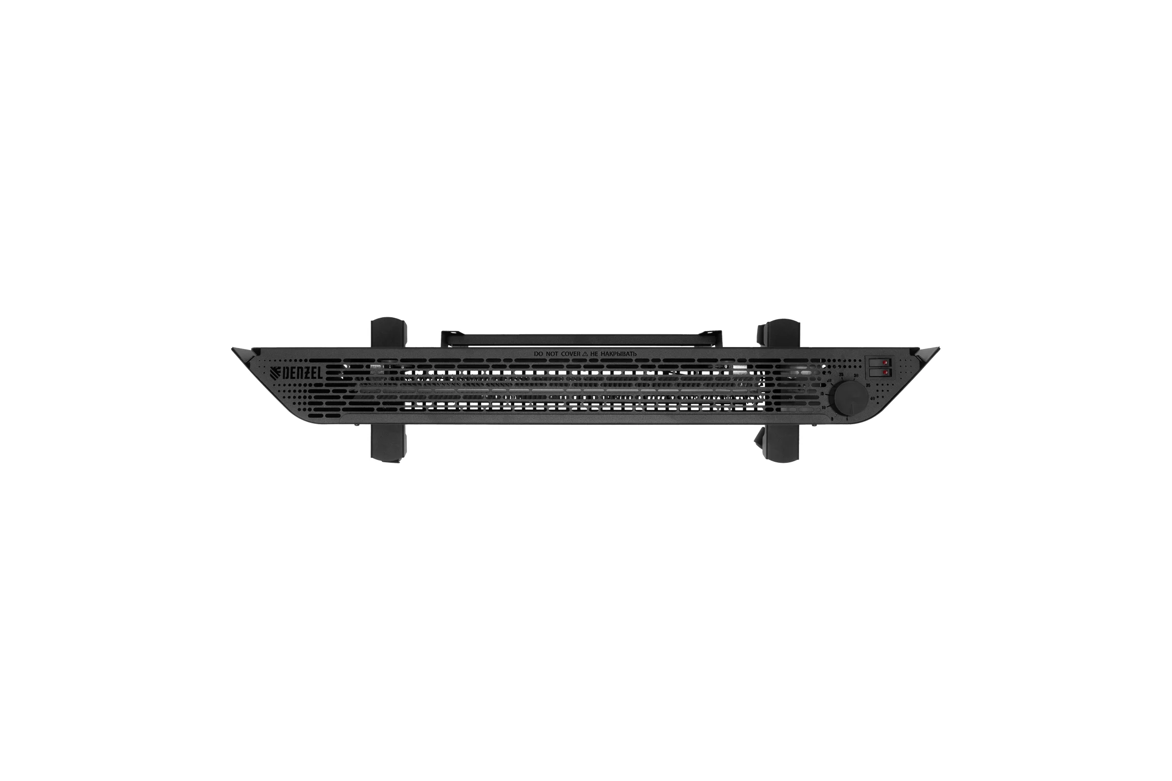 Конвектор электрический Denzel XCE-2000B, 230 В, 2000 Вт, черный, сушилка, колеса, Х-элемент 98129