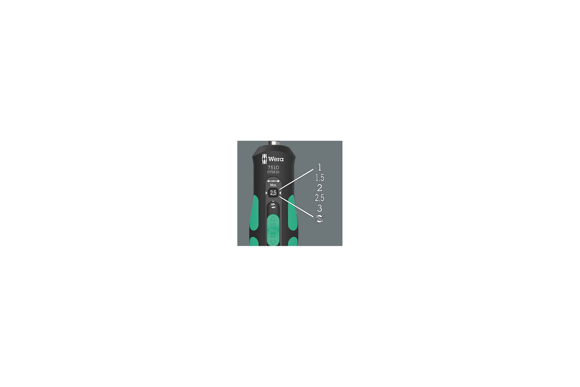Динамометрическая отвёртка WERA 7510 Kraftform Safe-Torque Speed 1-3 Нм WE-075810