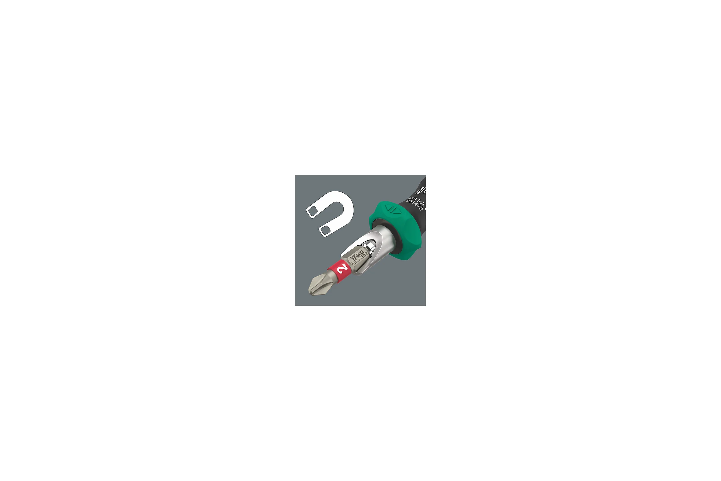 Набор бит с битодержателем WERA Kraftform Kompakt 838 RA S Set 1 14 предметов WE-051060