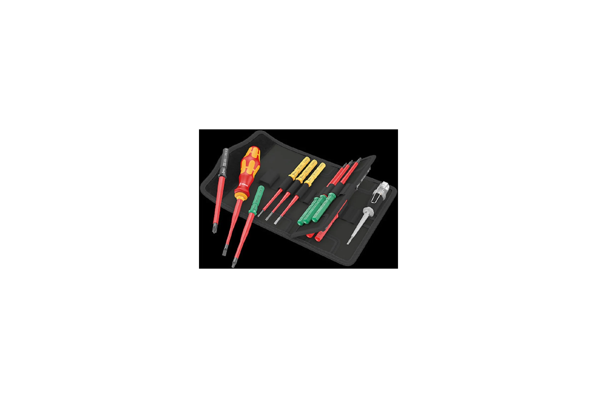 Набор бит с битодержателем WERA Kraftform Kompakt VDE 16 extra slim 1 Tool Finder 1x9x98; PH1x157; PH2x157; PZ1x157; PZ2x157; 1x1x157; 1x2x157; TX1 WE-006608