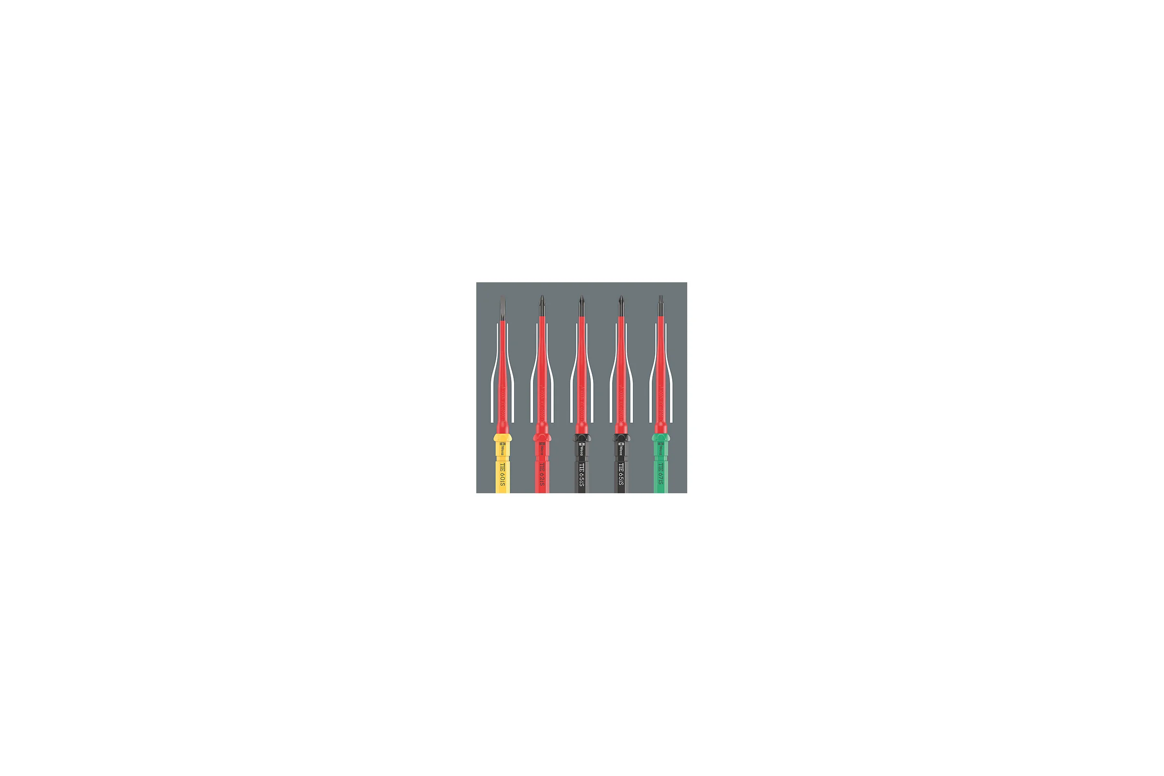 Набор бит с битодержателем WERA Kraftform Kompakt VDE 16 extra slim 1 Tool Finder 1x9x98; PH1x157; PH2x157; PZ1x157; PZ2x157; 1x1x157; 1x2x157; TX1 WE-006608