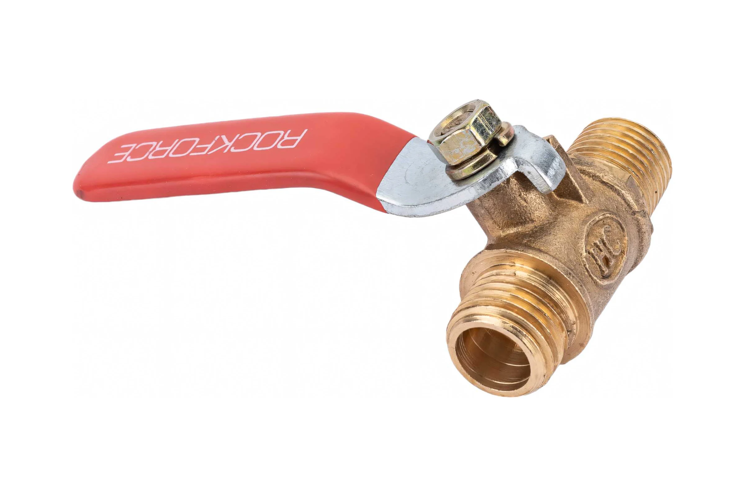 Кран воздушный шаровый наруж. резьба Rockforce 1/4х1/4 RF-SP019/1/4"(2032)