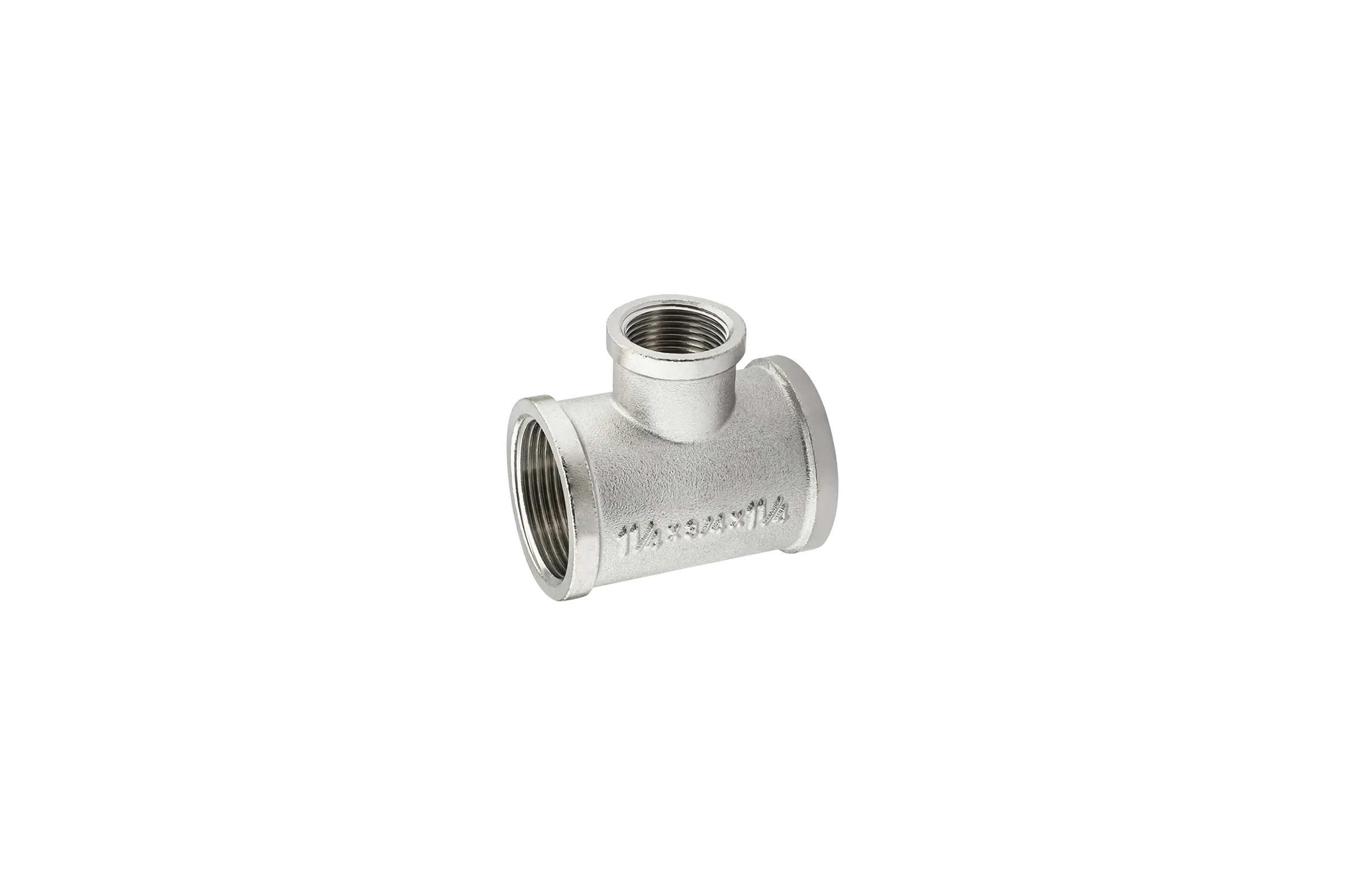 Тройник никелированный PROFACTOR 1 1/4" x 3/4" x 1 1/4" PF TF 161