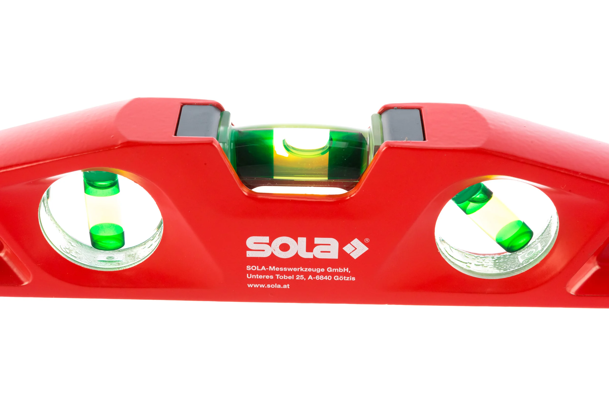Литой магнитный уровень SOLA MM 5 25, L=25 см, 3 глазка 01331201