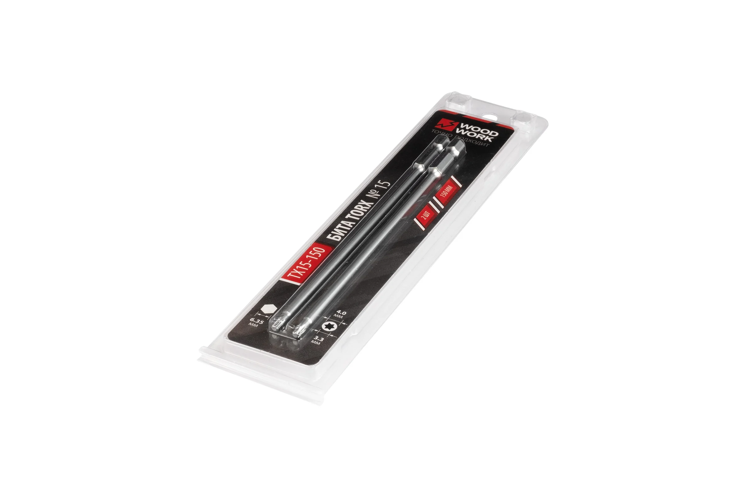 Бита TORX-T15 150 мм, 2 шт WOODWORK TX15-150