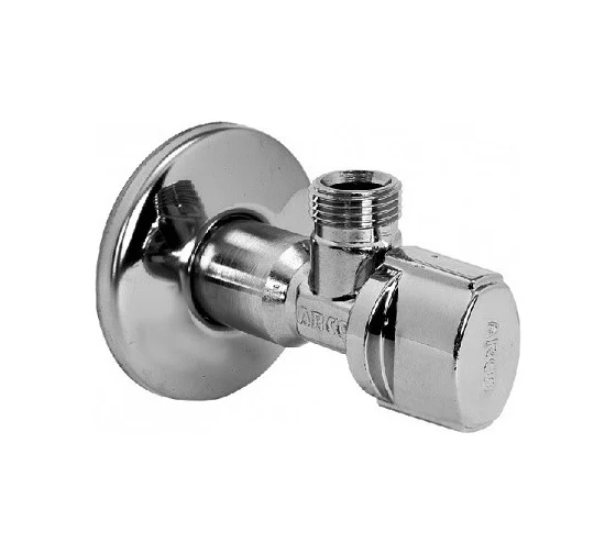 Угловой кран Arco для бытового водоснабжения 1/2"x3/8", латунь хромированная 00062674