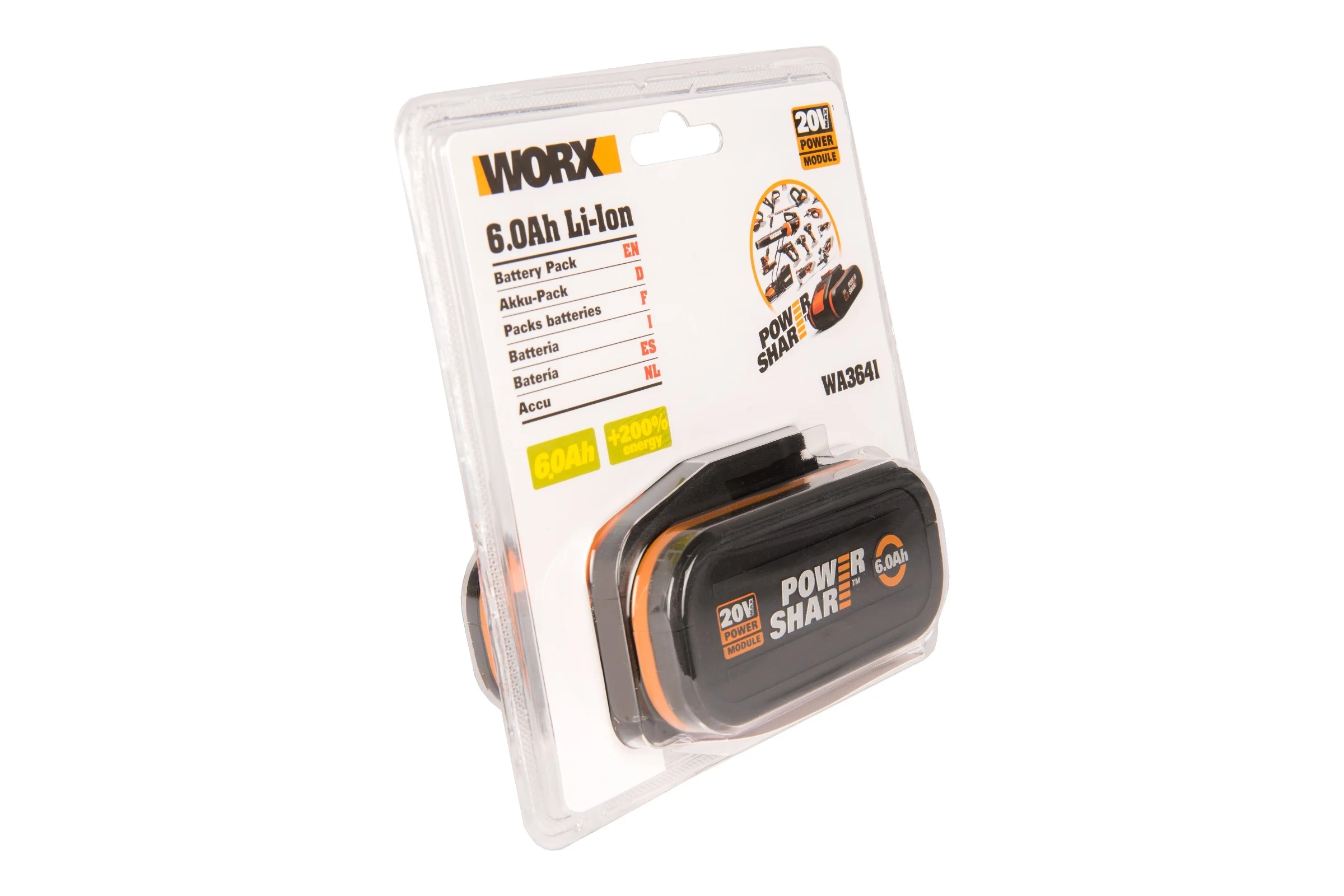Аккумулятор (20В; 6 Ач) WORX WA3641
