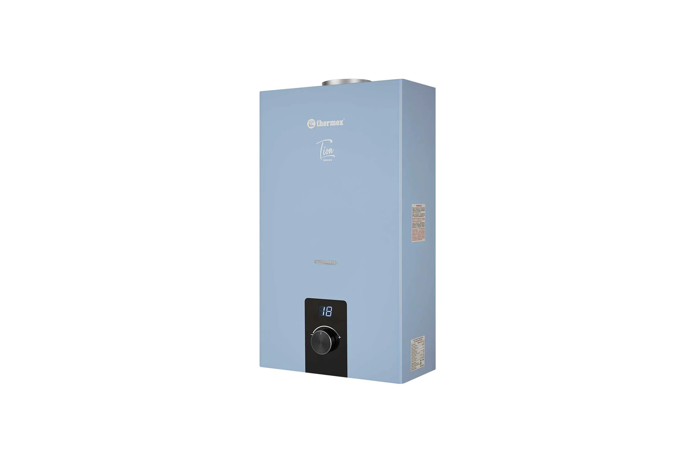 Водонагреватель газовый проточный бытовой THERMEX T 20 D (Silver Grey) ЭдЭБ05003