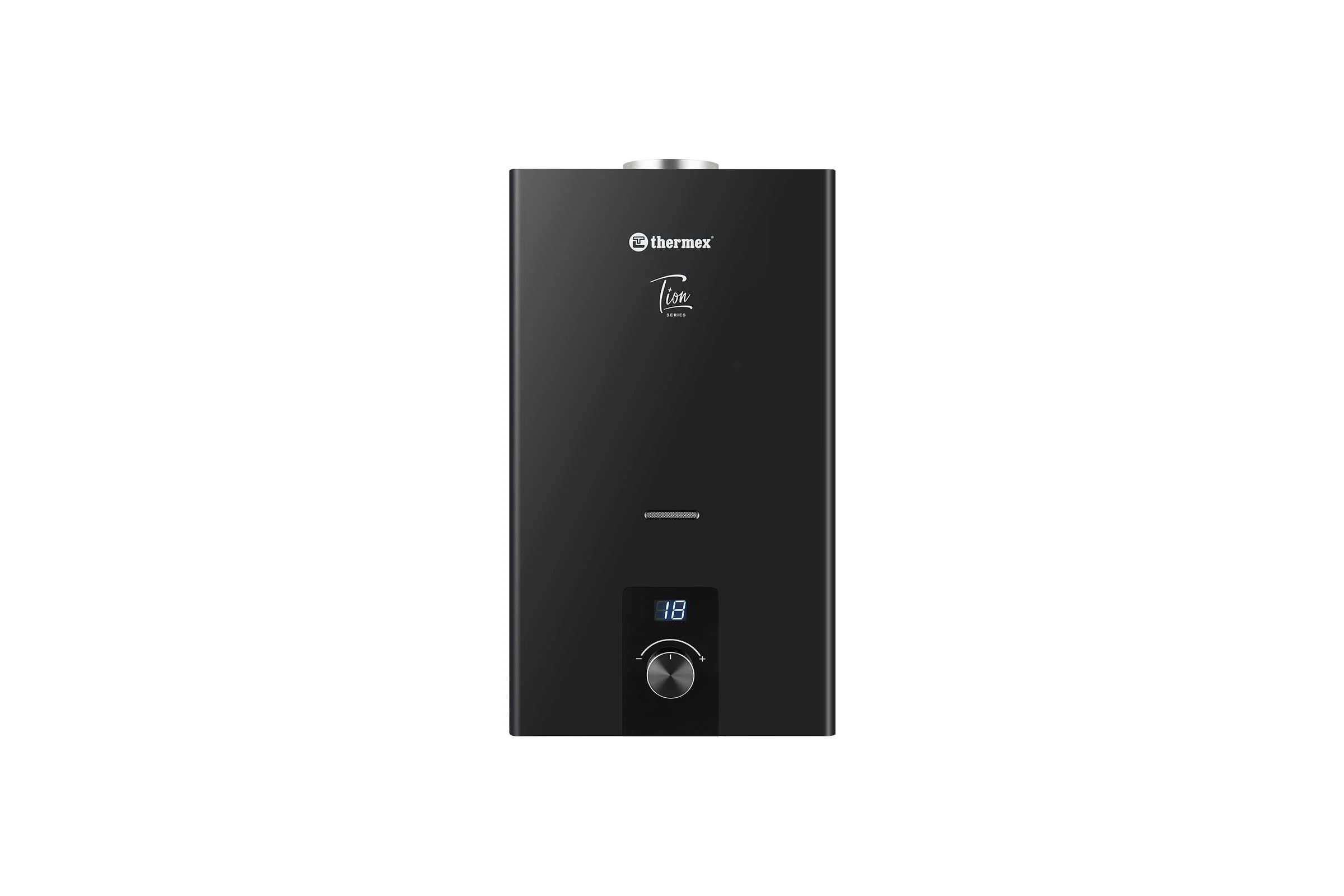 Водонагреватель газовый проточный бытовой THERMEX T 20 D (Black) ЭдЭБ05002