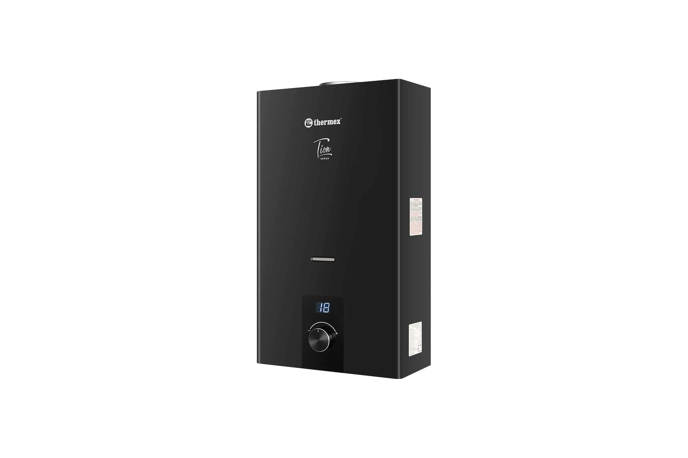 Водонагреватель газовый проточный бытовой THERMEX T 20 D (Black) ЭдЭБ05002