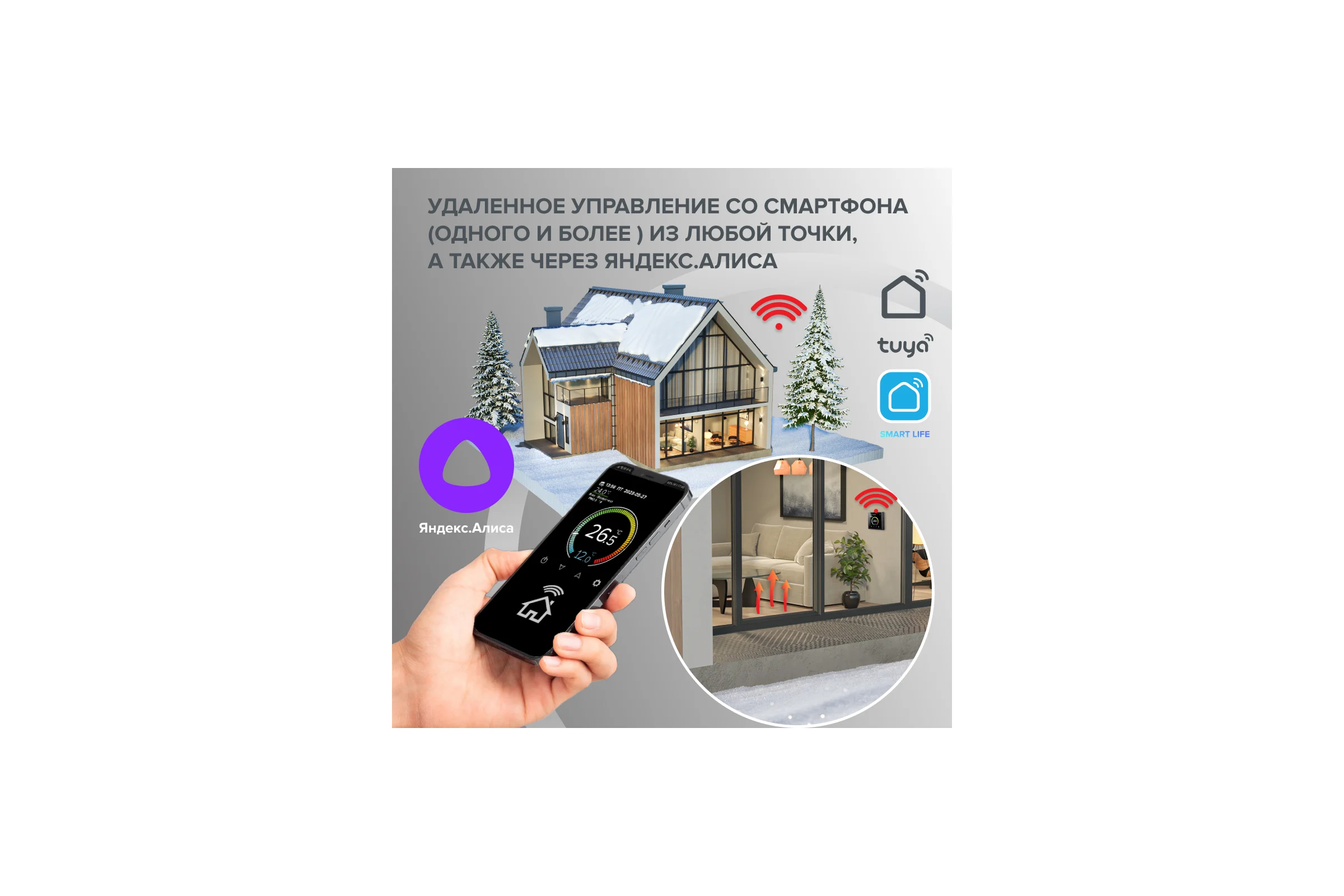 Терморегулятор C947 WIFI (ВАЙФАЙ белый) Caleo 0К-00001384