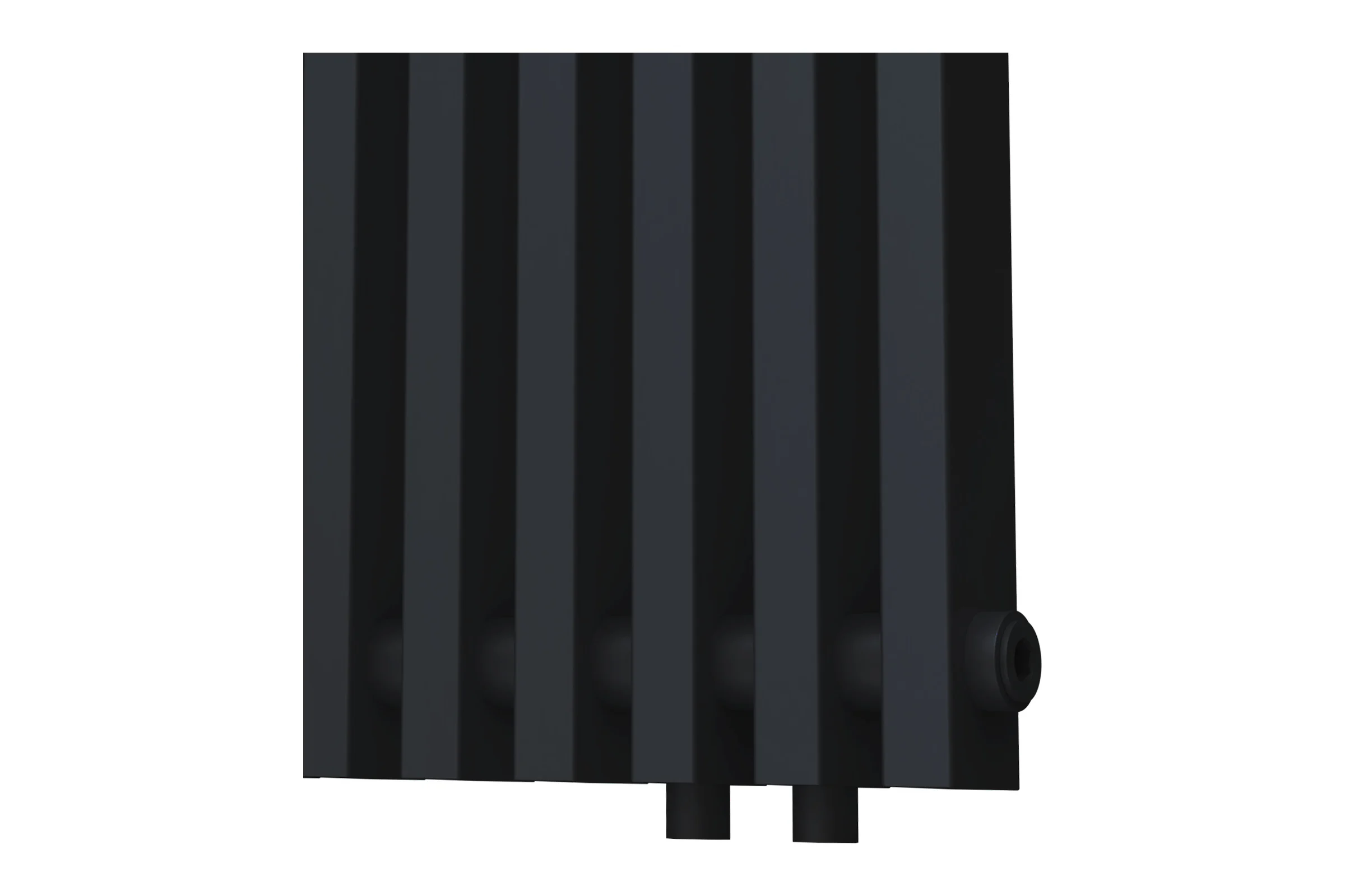 Радиатор КЗТО QUADRUM NEO 50 V 1750-12 R RAL1T103S9005 черный матовый муар QUDN50V175012RRAL1T103S9005